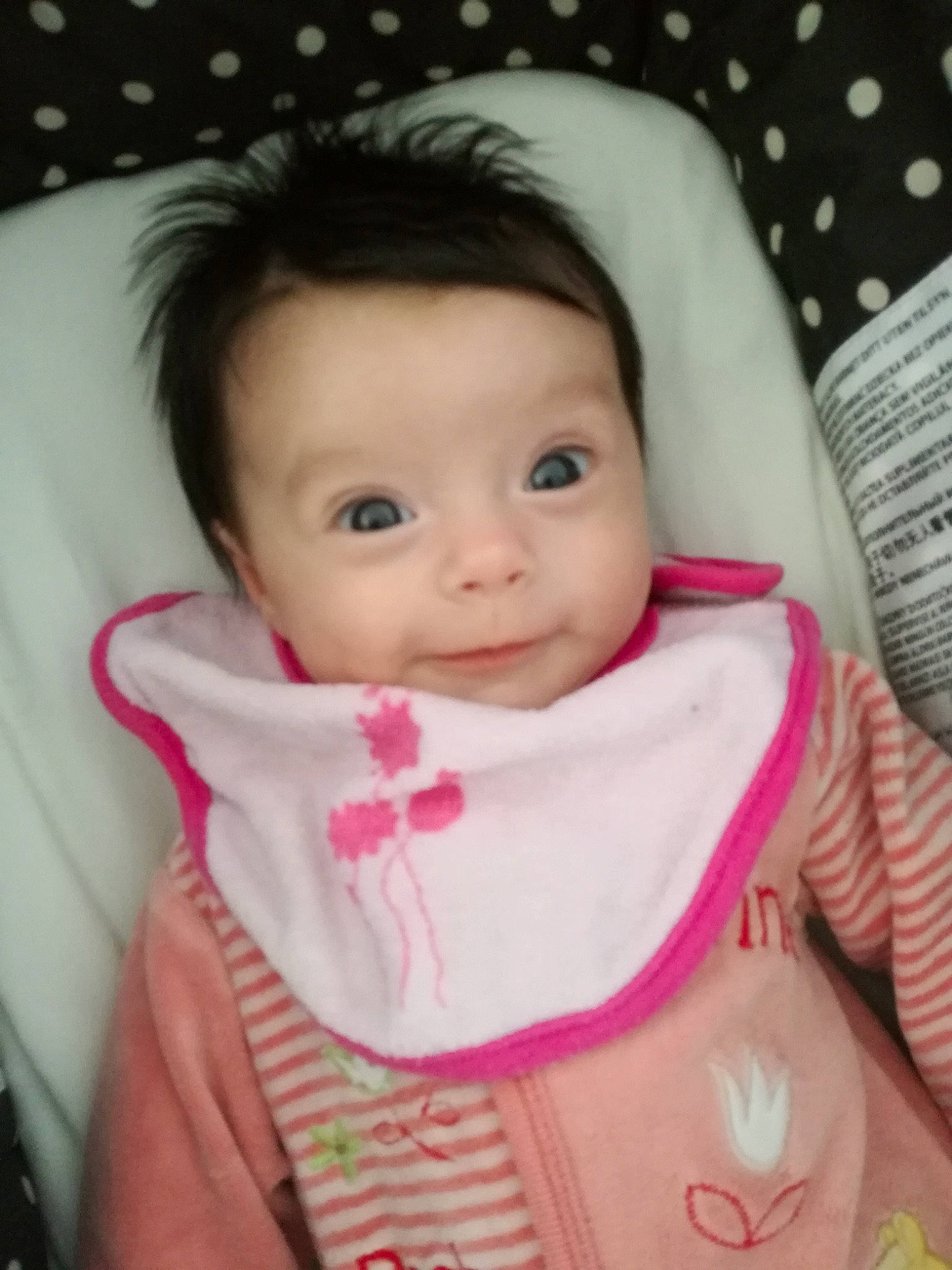 Samantha participe au concours pour gagner de l'argent avec cette photo : baby, beauty, cheek, child, eye, face, forehead, head, iris, lip, mouth, nose, person, pink, skin, toddler