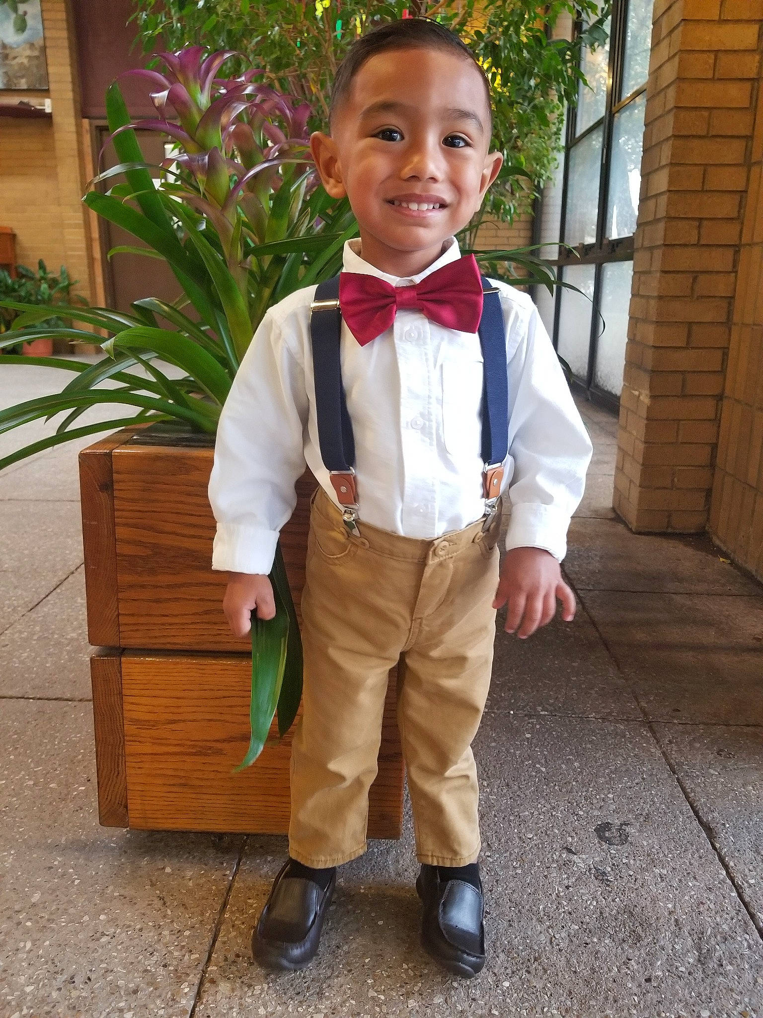 Tre joined the competition — help win amazing prizes! boy, child, clothing, costume, formal_wear, joy, outerwear, person, product, smile, standing, suit, toddler, tuxedo, uniform