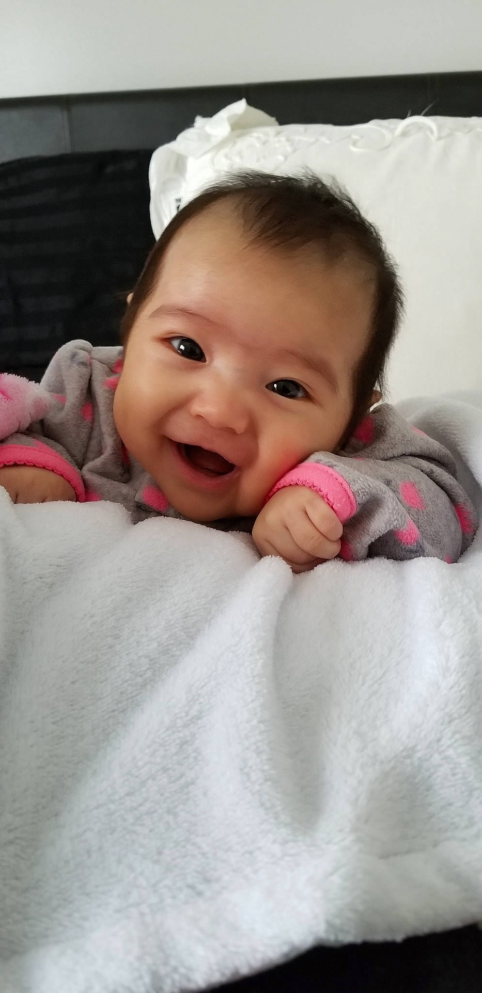 Savannah joined the competition — help win amazing prizes! beauty, cheek, child, day, ear, eye, girl, head, infant, lip, nose, person, pink, product, skin, smile, textile, toddler