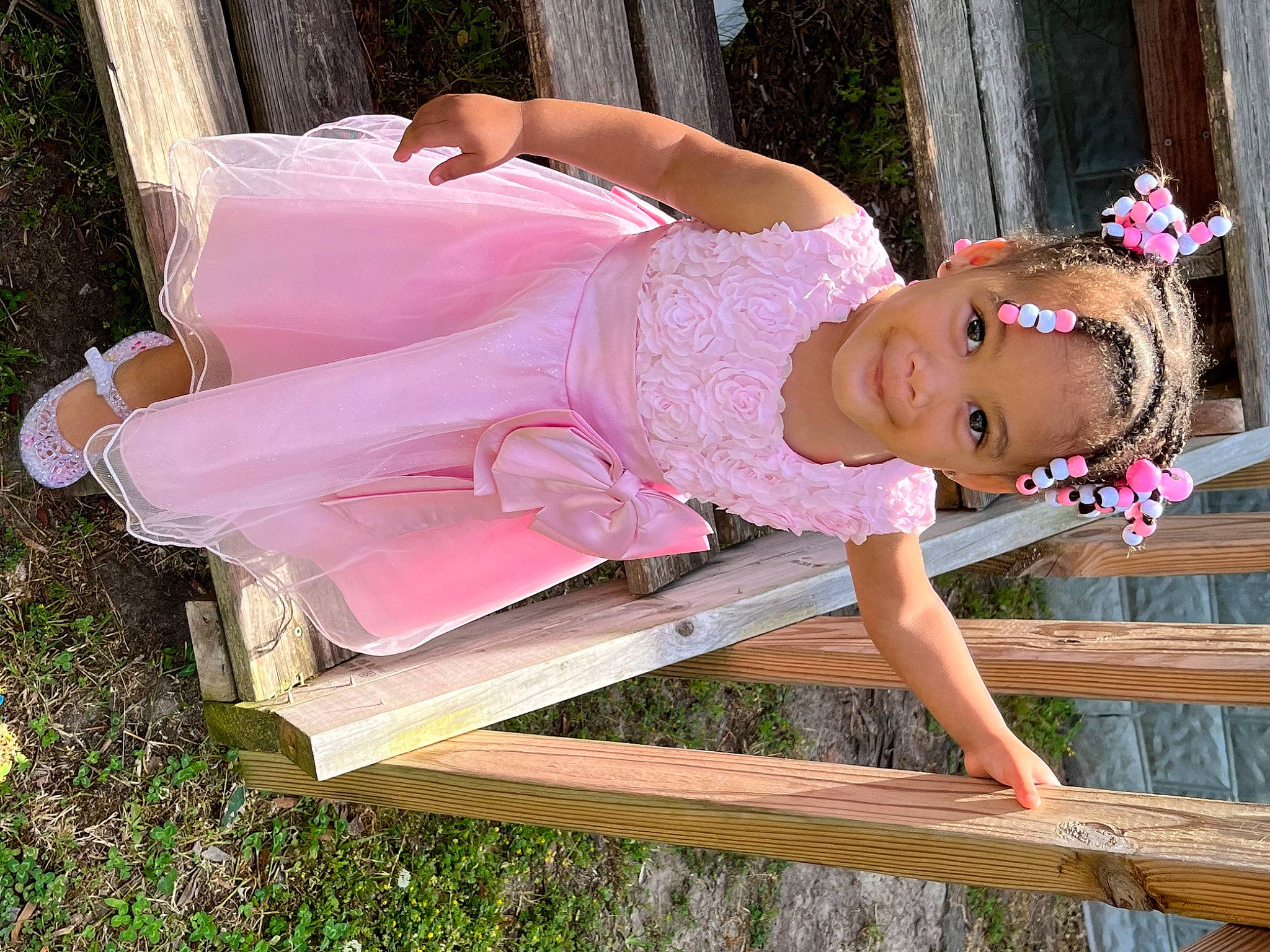 Egypt joined the competition — help win amazing prizes! arm, beauty, child, day_dress, dress, fashion_accessory, fun, grass, happy, joy, leisure, magenta, outdoor_bench, outdoor_furniture, people_in_nature, person, pink, sandal, smile, thigh