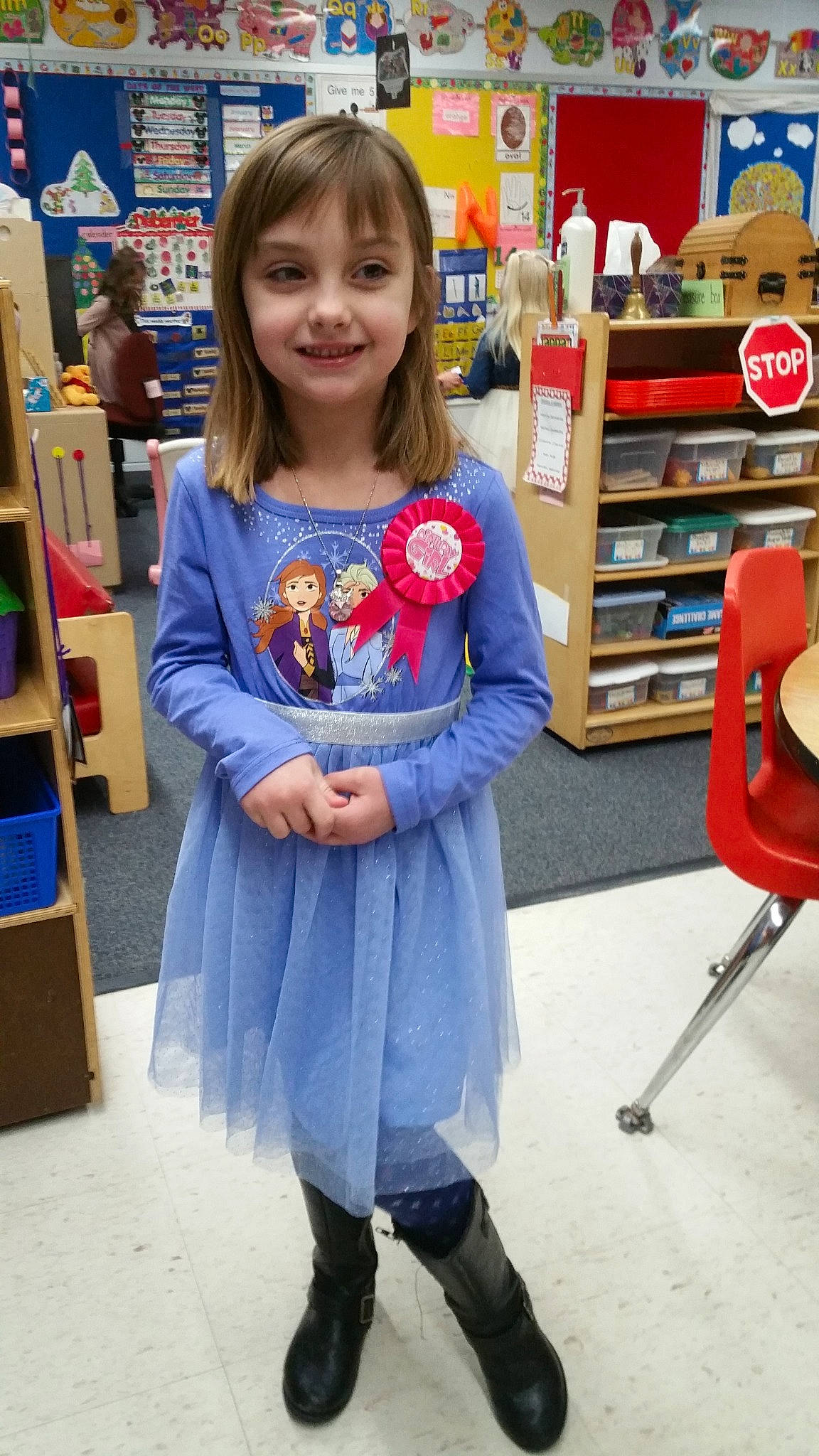 Gracelyn joined the competition — help win amazing prizes! child, clothing, costume, fictional_character, fun, joy, person, sleeve, supermarket, t_shirt, toddler, toy