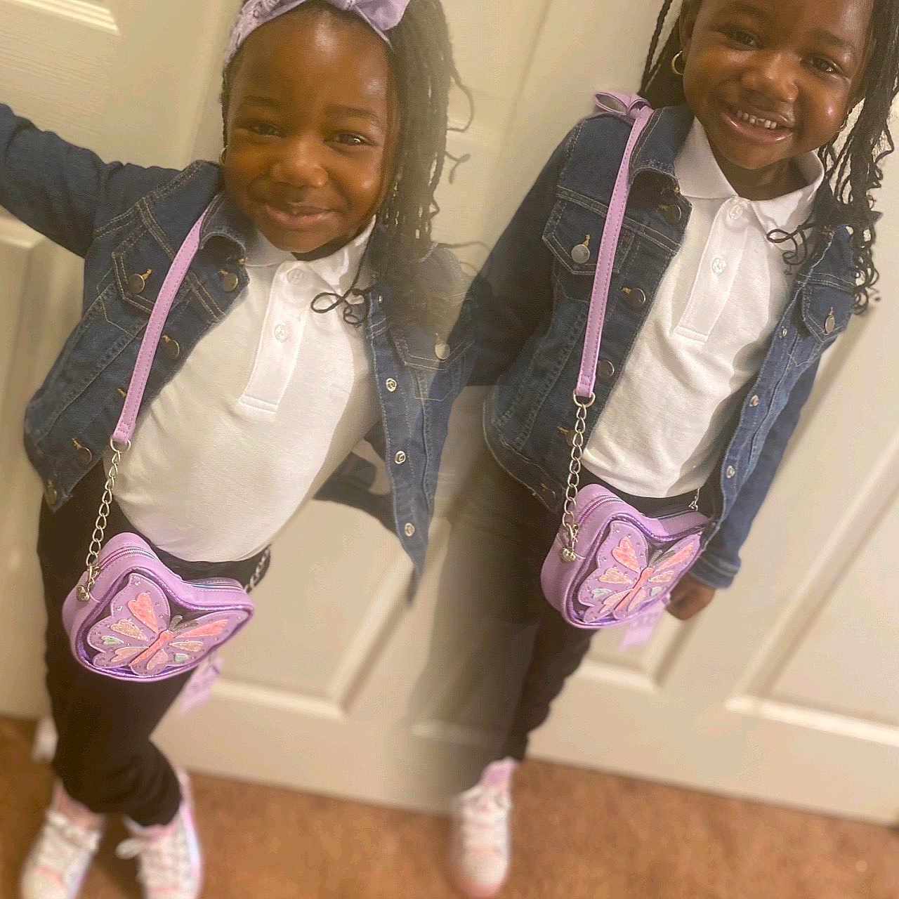 Amyrei is registered to the contest to win money with this photo: accessories, bag, child, clothing, coat, face, female, footwear, girl, handbag, happy, head, jacket, jeans, pants, person, photography, portrait, shoe, sneaker