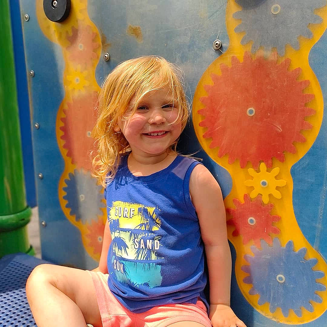 Nevaeh joined the competition — help win amazing prizes! art, baby_toddler_clothing, blue, child, electric_blue, facial_expression, fun, hairstyle, happy, joy, leisure, paint, people_in_nature, person, plant, play, recreation, smile, t_shirt, toddler