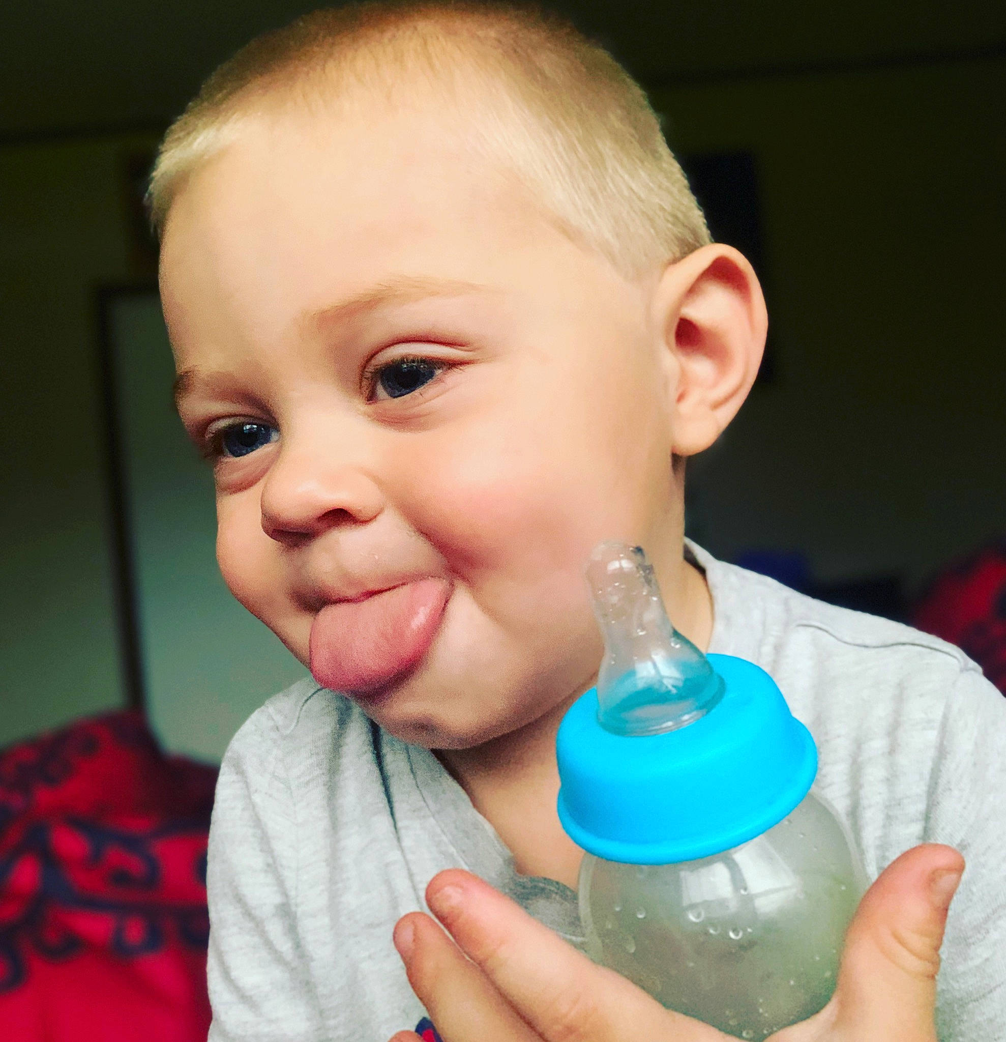 Nathan joined the competition — help win amazing prizes! baby_grabbing_for_something, baby_toddler_clothing, bottle, cheek, drinkware, ear, eyelash, finger, hand, happy, iris, nail, neck, nose, organ, person, plastic_bottle, skin, smile, thumb