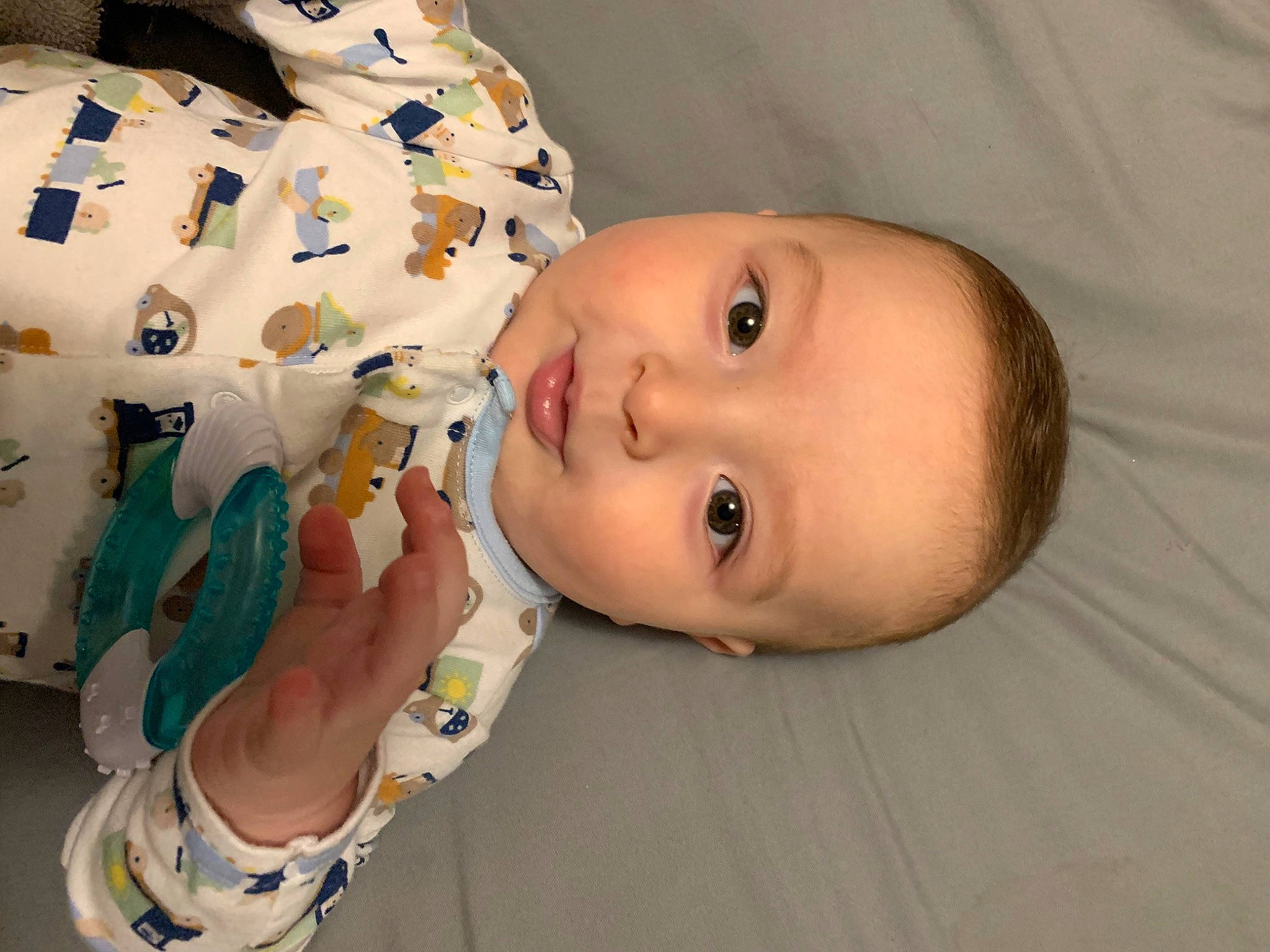 Jared joined the competition — help win amazing prizes! baby, baby_products, baby_safety, baby_toddler_clothing, cheek, child, eyelash, flooring, happy, linens, lip, nose, pattern, person, room, skin, sleeve, smile, toddler