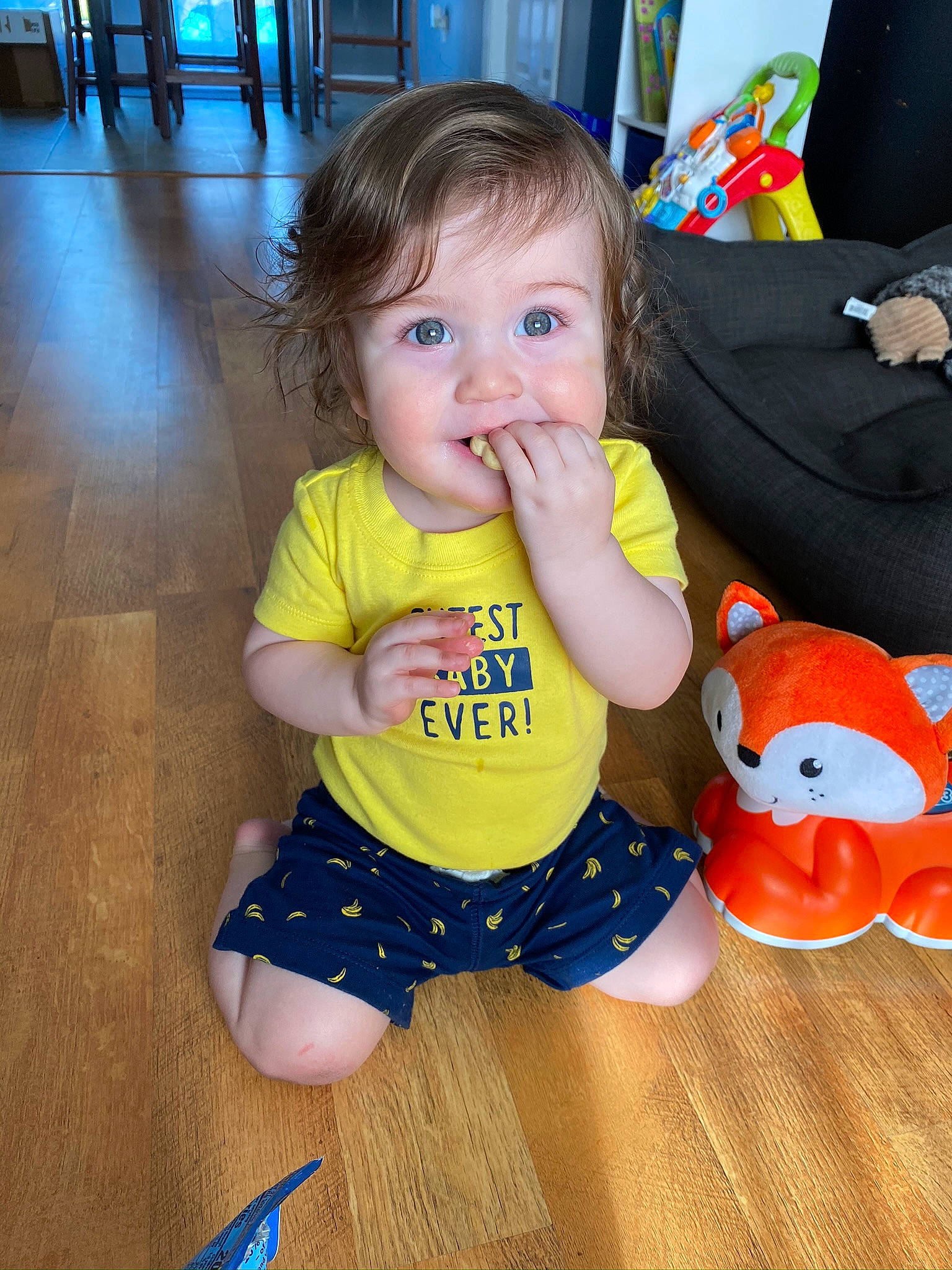 Tatum joined the competition — help win amazing prizes! baby, child, person, play, sitting, skin, toddler