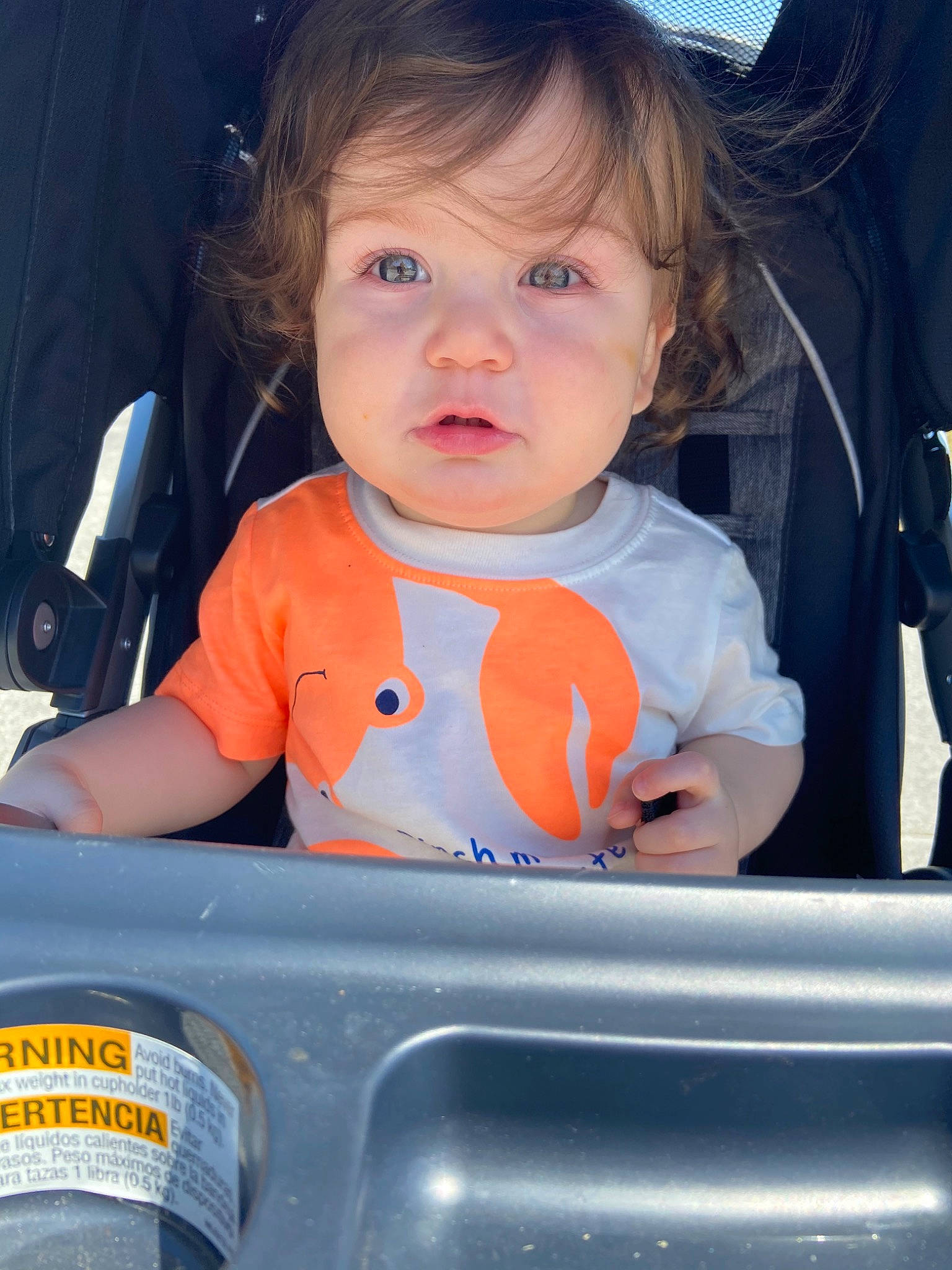 Tatum is registered to the contest to win money with this photo: baby, cheek, child, ear, eye, nose, person, skin, smile, toddler