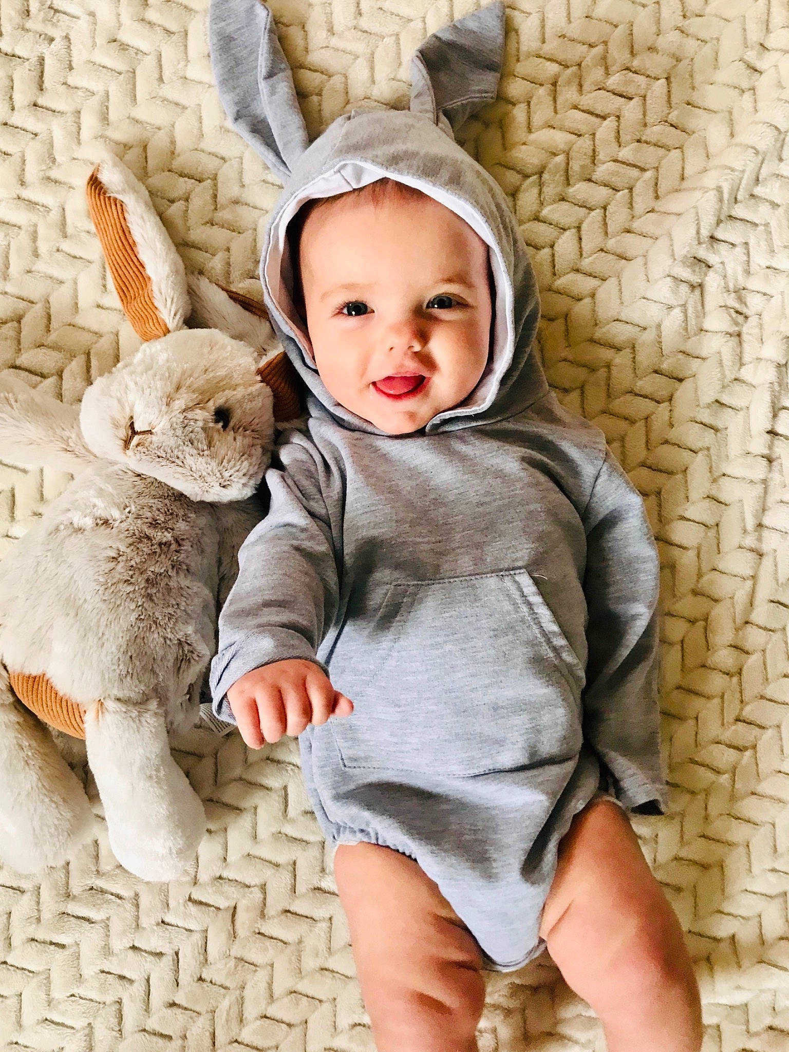 Cash Whittaker joined the competition — help win amazing prizes! arm, baby, baby_toddler_clothing, cap, child, comfort, hand, happy, hat, head, headwear, human_body, person, product, skin, sleeve, smile, stuffed_toy, t_shirt, textile