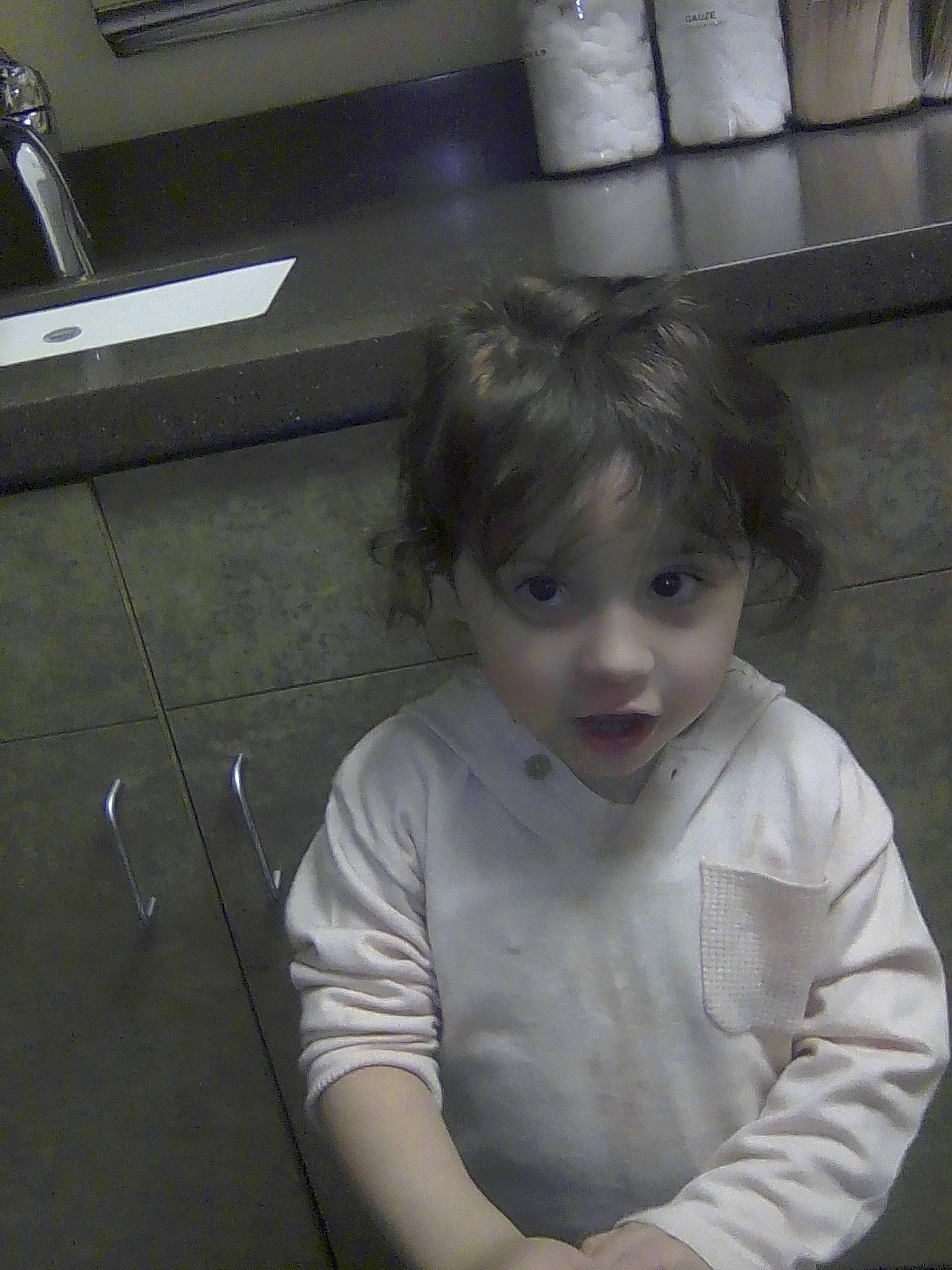 Jazmyn joined the competition — help win amazing prizes! baby, baby_toddler_clothing, cheek, chest, child, elbow, flooring, fun, gas, golf_equipment, hairstyle, head, office_supplies, person, portrait, room, sitting, sleeve, standing, t_shirt