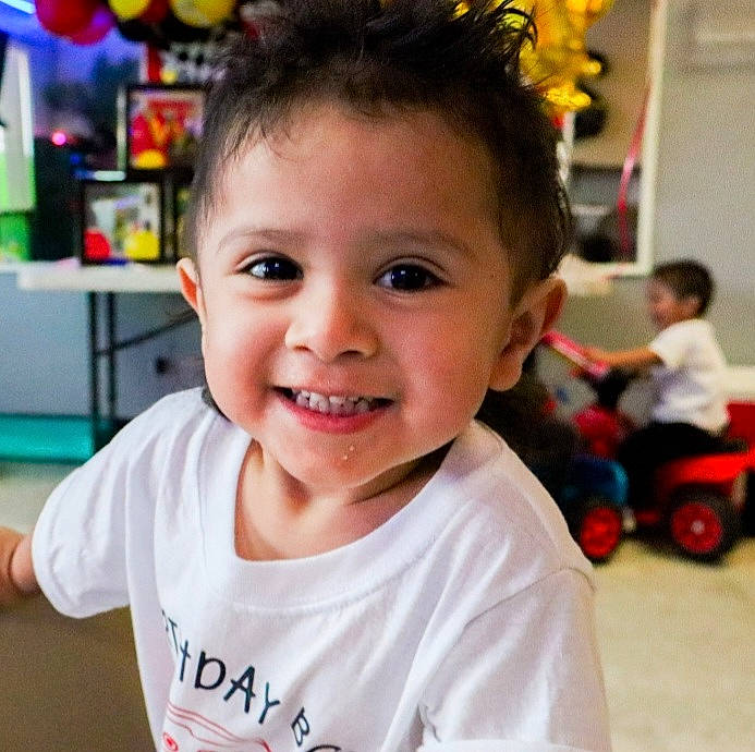 Ezra joined the competition — help win amazing prizes! baby, baby_toddler_clothing, beauty, cheek, child, ear, facial_expression, fun, hair, hairstyle, happy, iris, joy, nose, person, product, sleeve, smile, standing, t_shirt