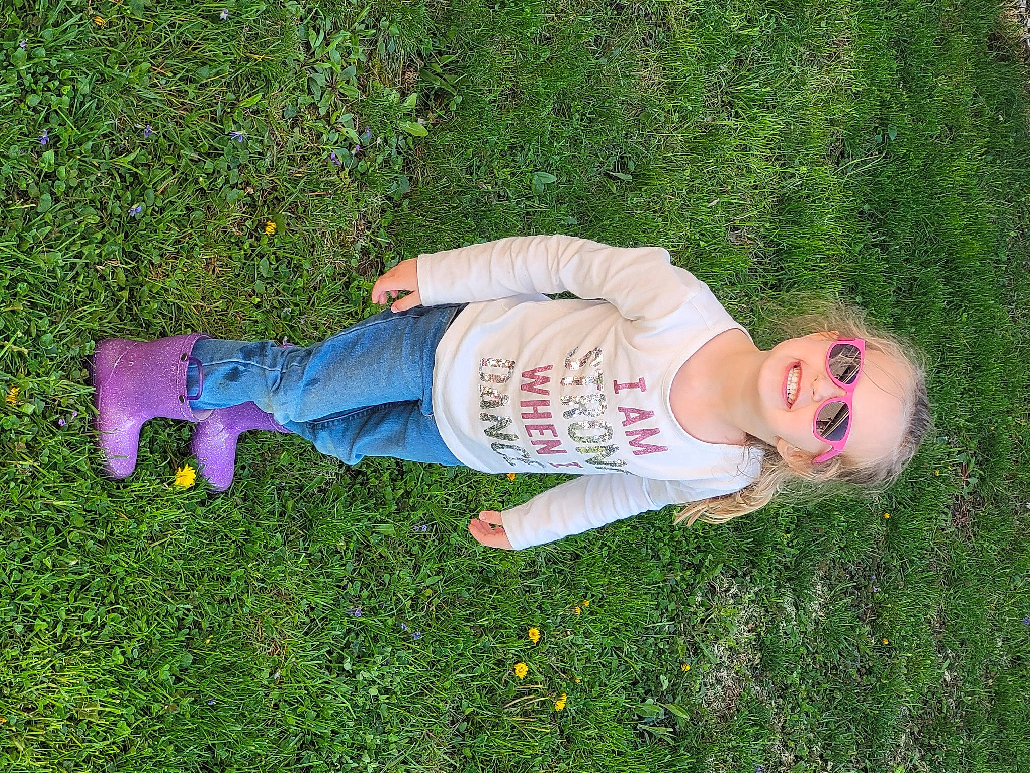 Charleigh joined the competition — help win amazing prizes! child, eyewear, fun, garden, grass, grass_family, grassland, happy, hat, joy, lawn, leisure, meadow, people_in_nature, person, plant, shrub, sleeve, smile, sunglasses