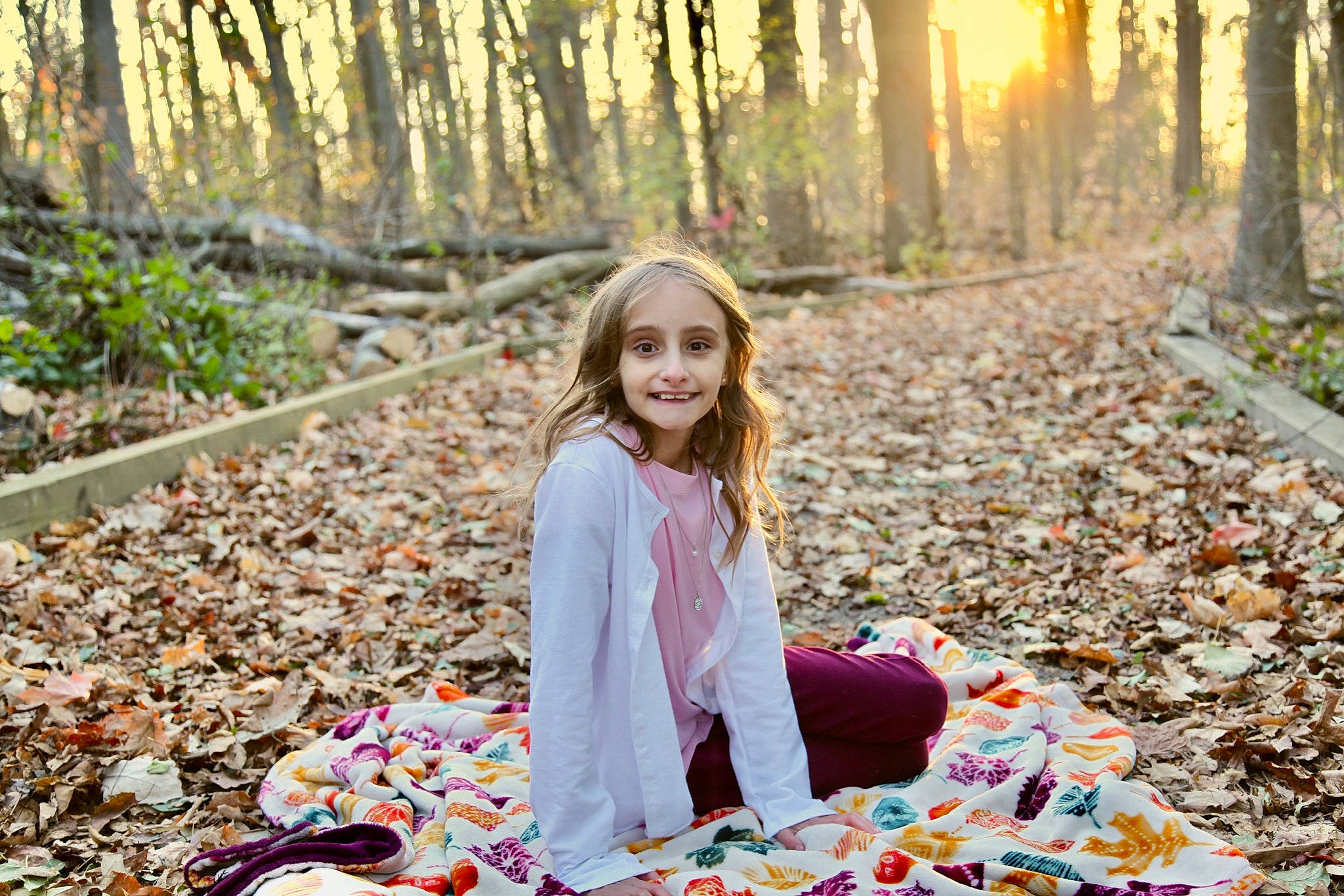 Ericka joined the competition — help win amazing prizes! botany, deciduous, grass, happy, joy, leaf, leisure, light, morning, natural_landscape, nature, orange, outerwear, people_in_nature, person, plant, smile, street_fashion, sunlight, tree