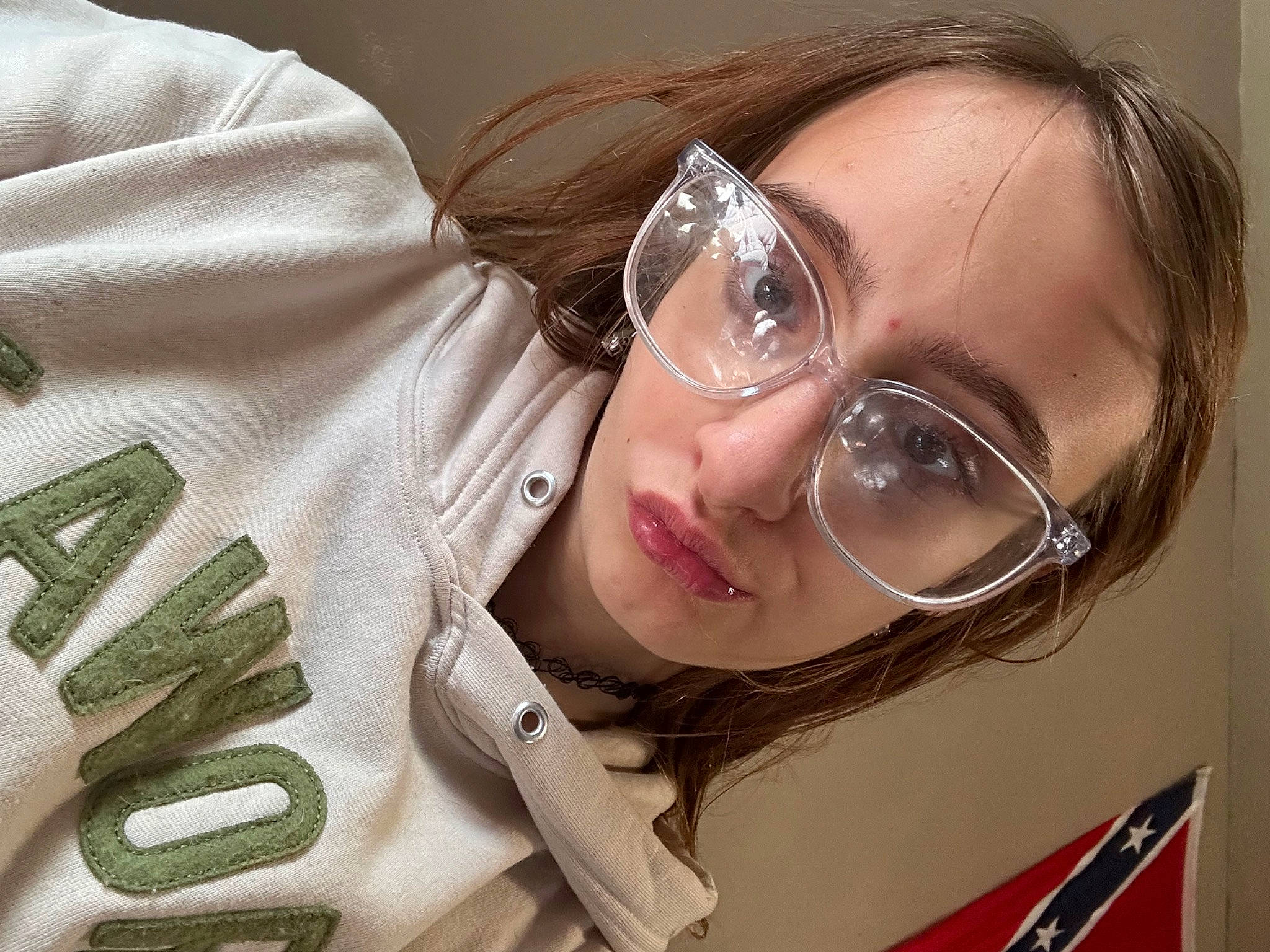 Ericka joined the competition — help win amazing prizes! cheek, comfort, cool, ear, eye, eyebrow, eyelash, eyewear, gesture, glasses, happy, head, jaw, lip, mouth, nose, person, personal_protective_equipment, skin, sleeve