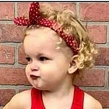 Pyper joined the competition — help win amazing prizes! baby, cheek, child, chin, crown, ear, face, fashion_accessory, forehead, hair, hair_accessory, hairstyle, head, headband, headgear, headpiece, lip, nose, person, smile