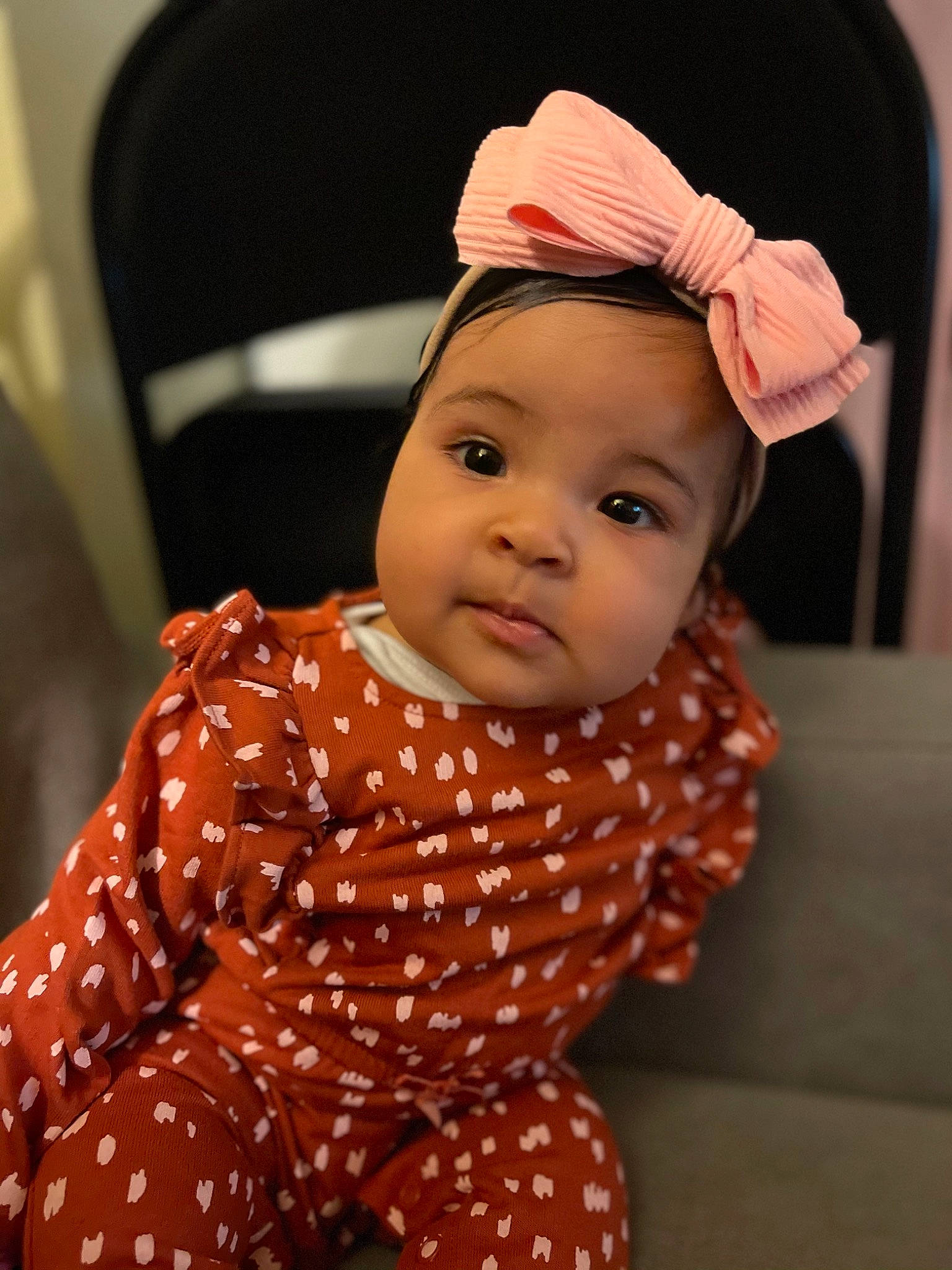 Solara joined the competition — help win amazing prizes! baby, baby_toddler_clothing, cap, carmine, cheek, child, collar, comfort, costume_hat, face, fashion_accessory, flooring, happy, pattern, person, portrait_photography, sleeve, toddler