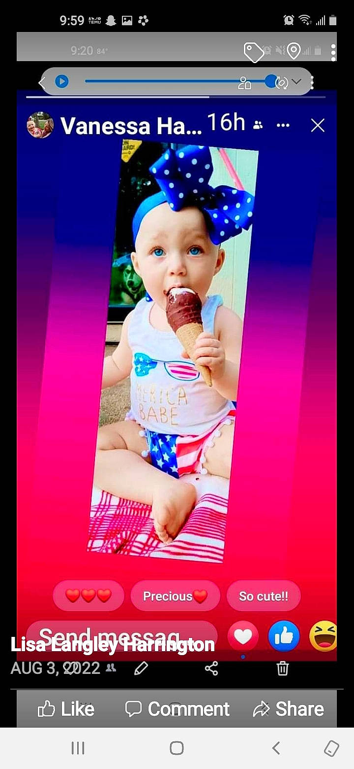 Scarlett is registered to the contest to win money with this photo: abdomen, advertising, baby, chest, display_device, drink, electric_blue, electronic_device, font, graphic_design, happy, logo, magenta, media, movie, multimedia, person, photo_caption, poster, screenshot