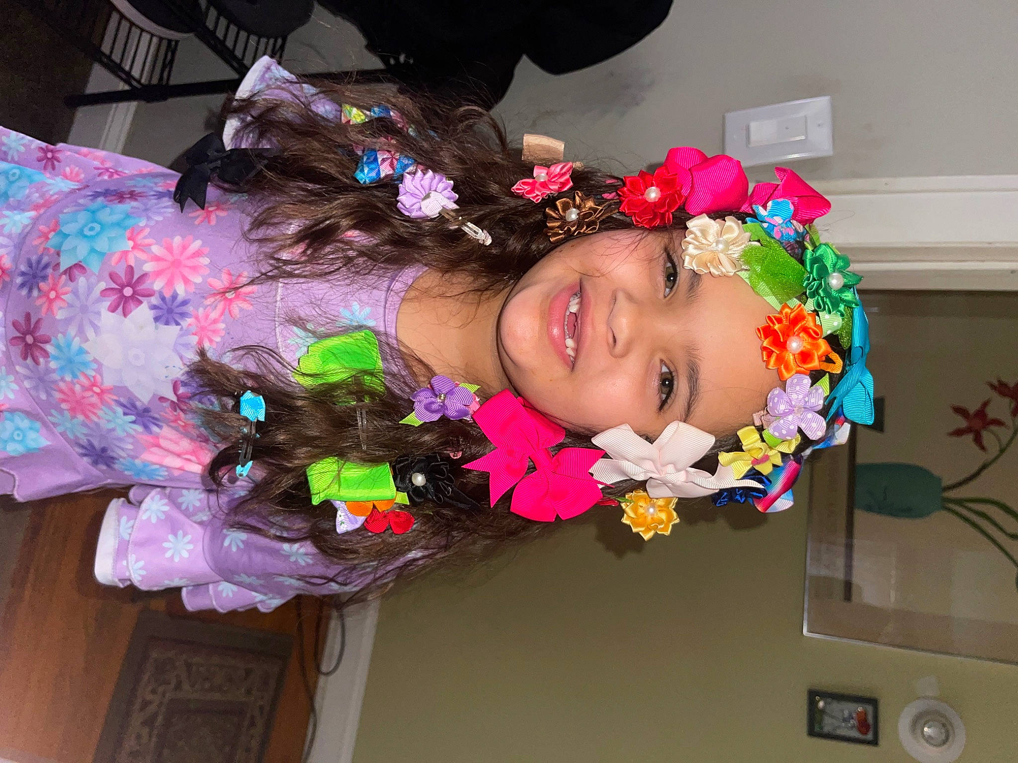Shayla joined the competition — help win amazing prizes! costume, event, eyelash, fashion_accessory, fun, hair_accessory, headpiece, headwear, joy, lipstick, magenta, makeover, party, person, pink, room, smile
