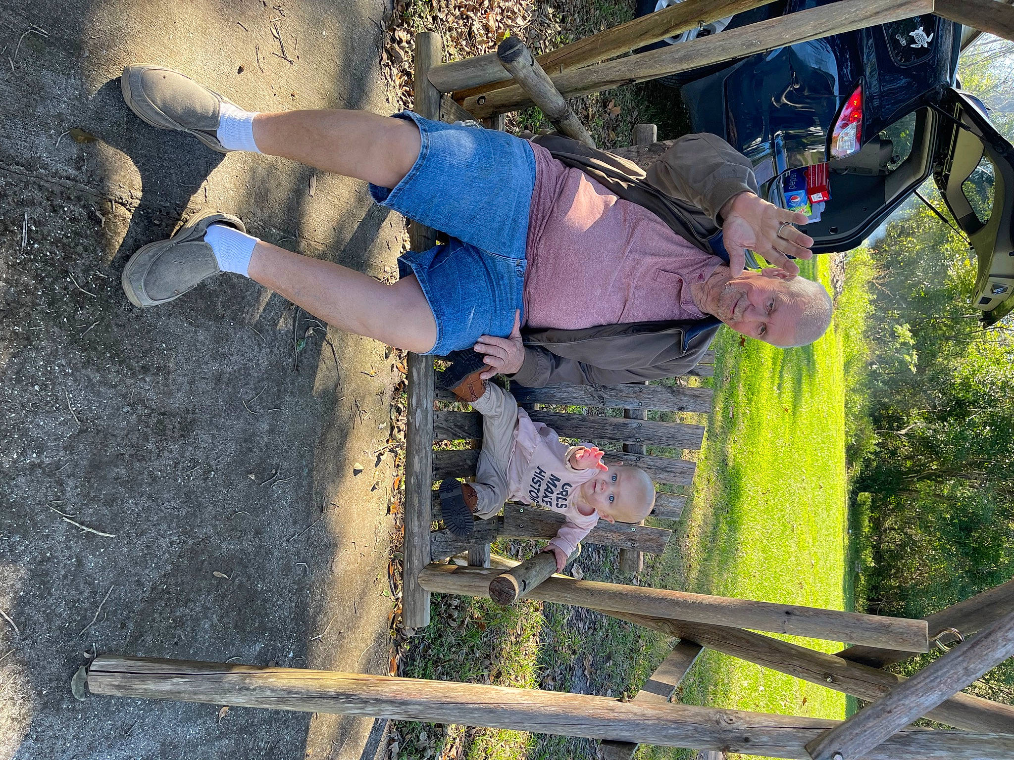 Delila is registered to the contest to win money with this photo: adventure, concrete, electric_blue, fun, human_leg, leisure, outdoor_shoe, person, plant, recreation, thigh, travel, tree, walking_shoe