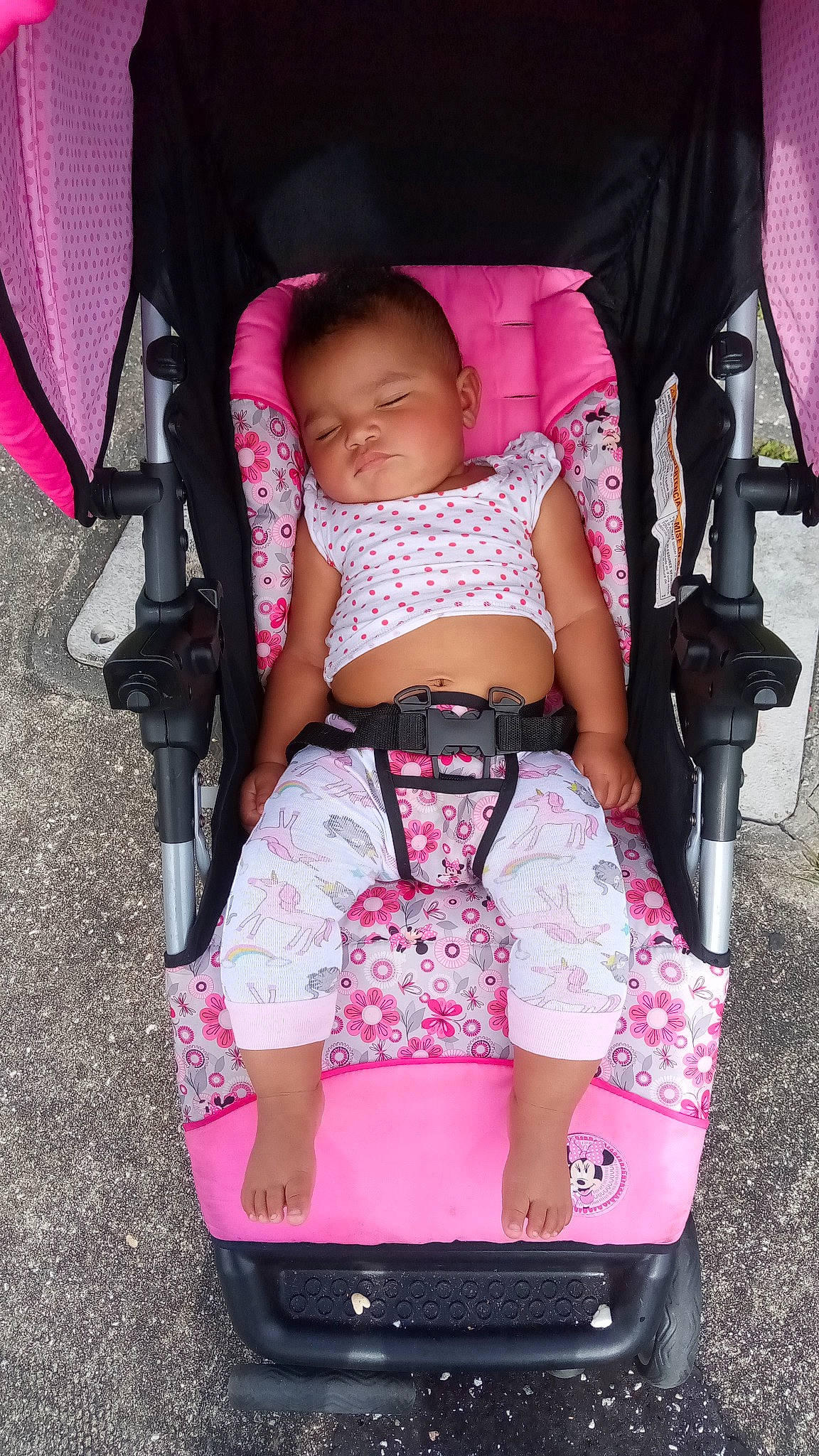 Asia joined the competition — help win amazing prizes! arm, baby, baby_carriage, black, comfort, cool, human_body, joint, knee, lap, leg, magenta, person, photograph, pink, product, shorts, sneakers, thigh, toddler
