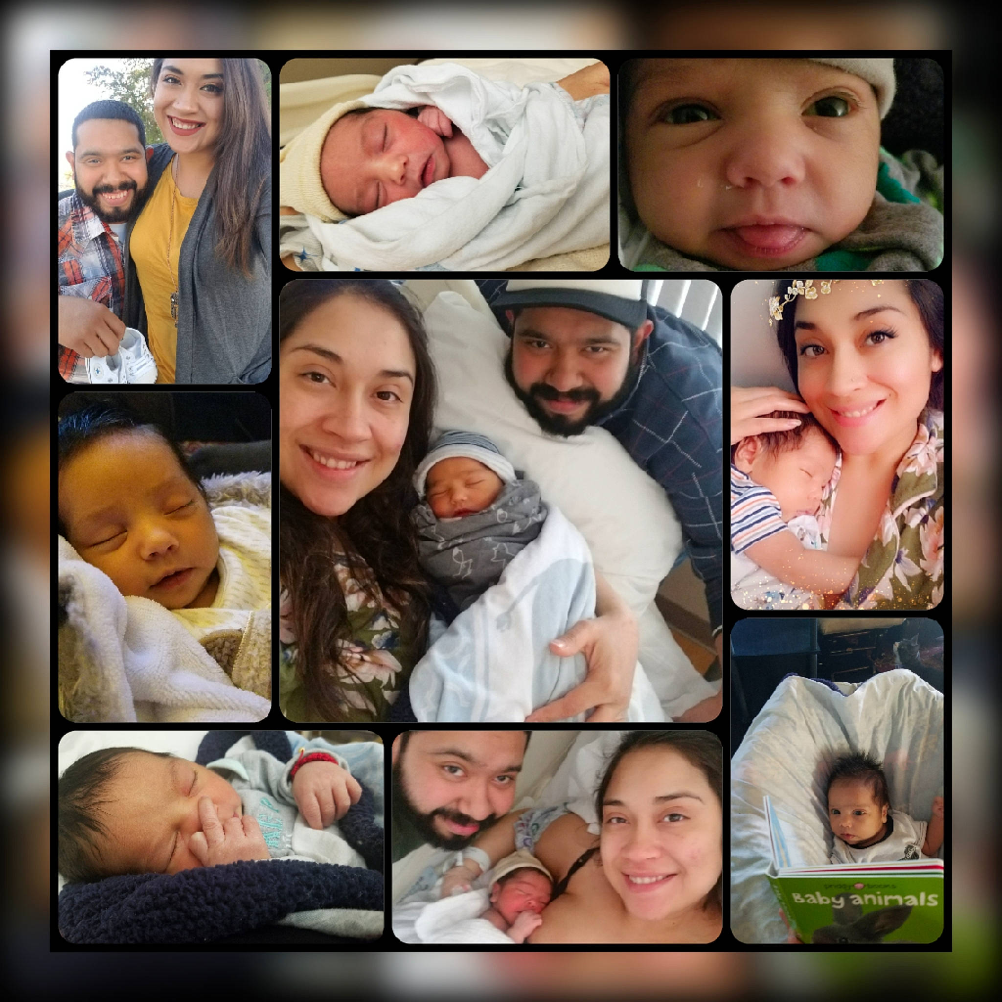 Oscar Jr. is registered to the contest to win money with this photo: art, baby, child, collage, facial_expression, headwear, joy, person, photo_caption, photography, photomontage