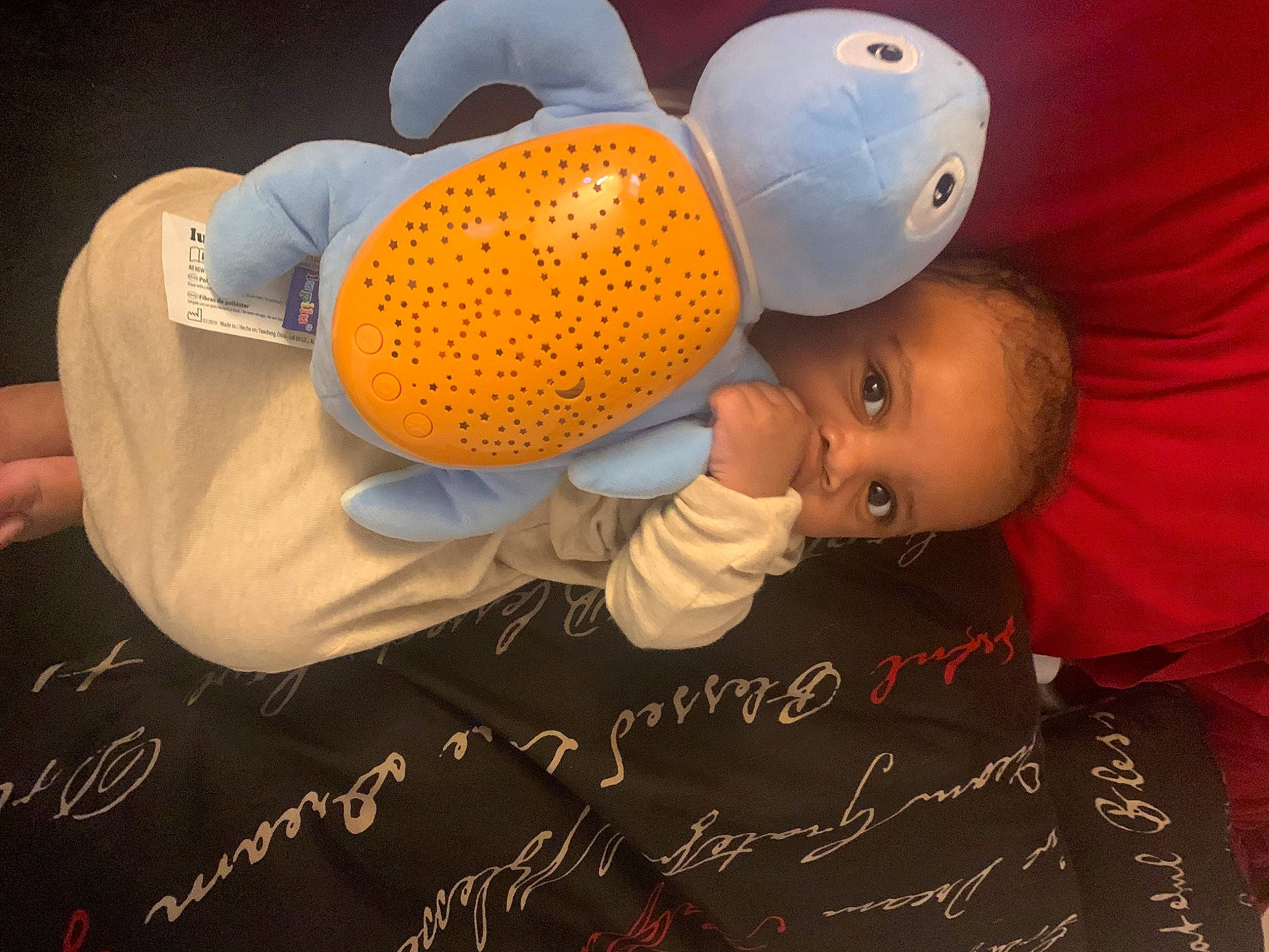 Kyrie joined the competition — help win amazing prizes! audio_equipment, baby, baby_products, chalk, child, font, fun, gesture, happy, logo, person, personal_protective_equipment, toddler