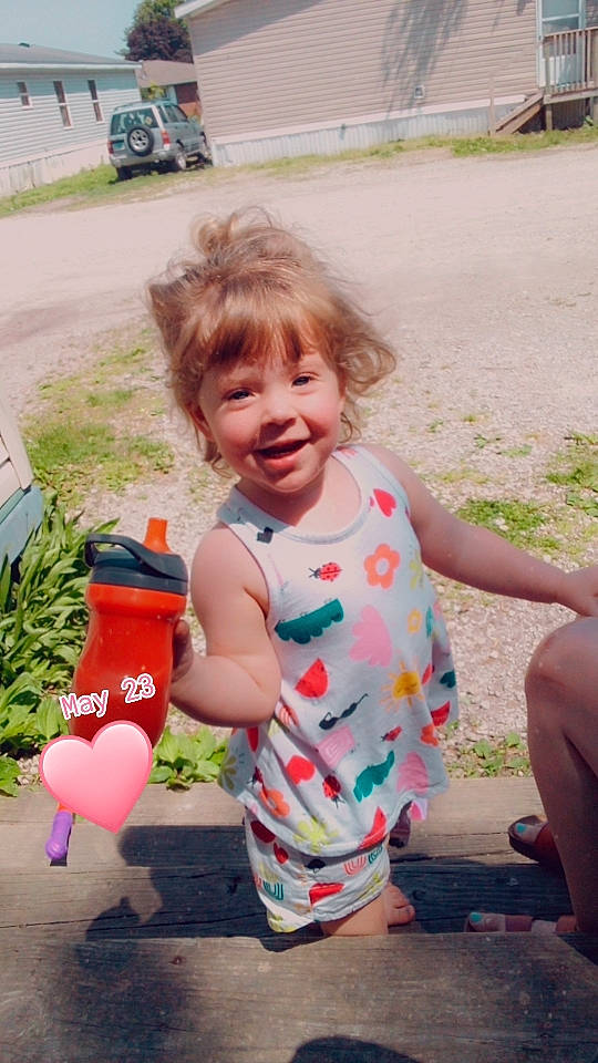 Harper Lynn joined the competition — help win amazing prizes! baby, baby_toddler_clothing, balloon, child, event, fun, grass, happy, joy, leisure, people_in_nature, person, pink, plant, play, recreation, sandal, sitting, skin, smile
