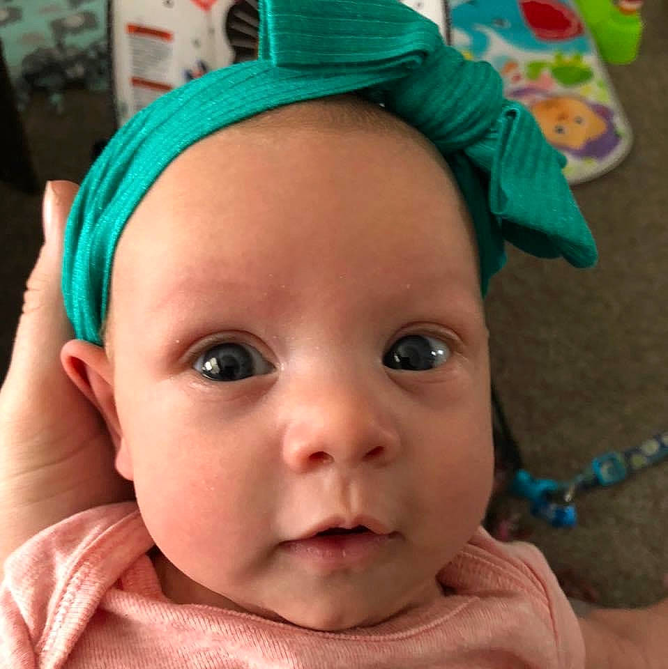 Lilyanna joined the competition — help win amazing prizes! baby, cheek, child, chin, ear, eye, eyebrow, eyelash, face, fashion_accessory, forehead, hair_accessory, head, headgear, headwear, lip, mouth, nose, person, skin