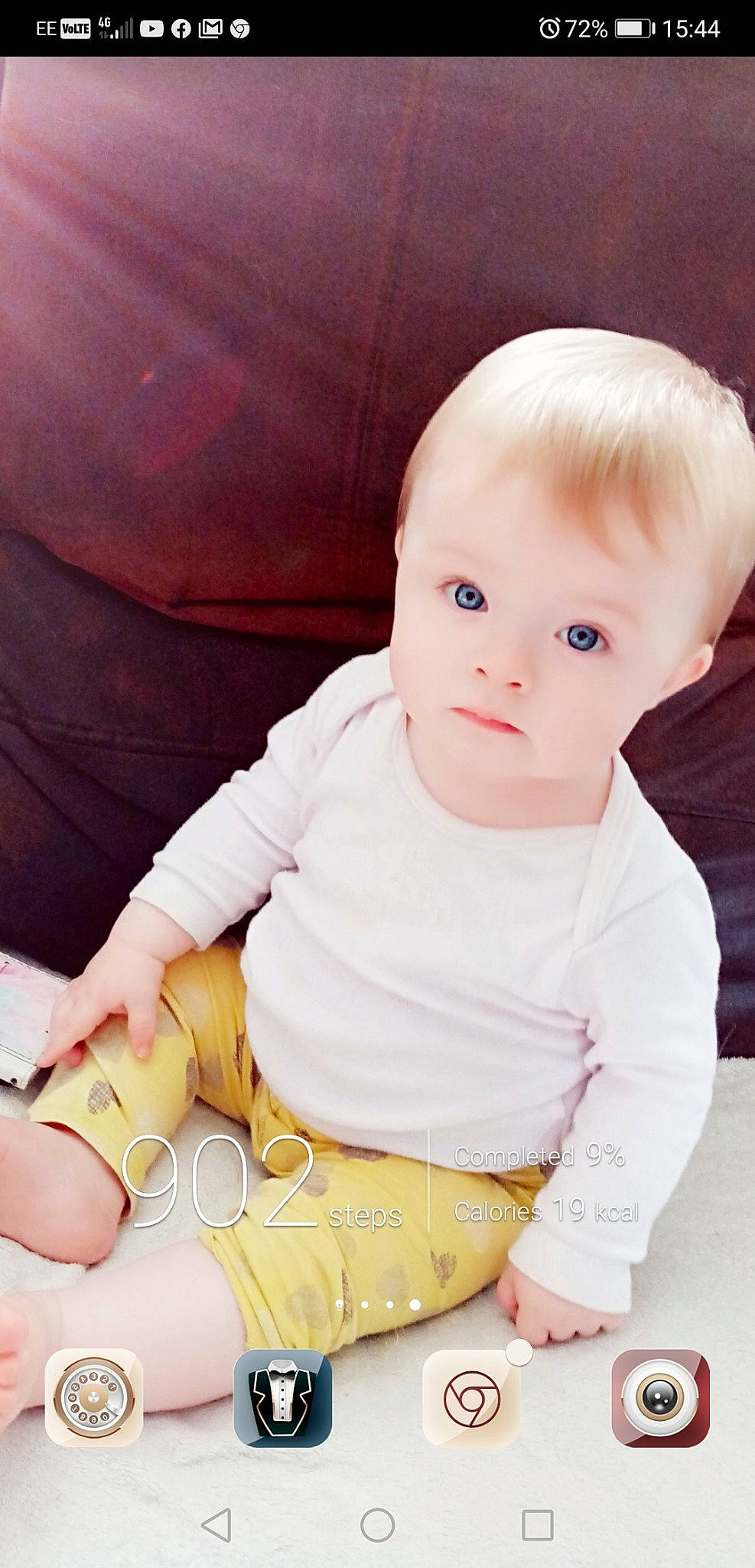 Kaitlyn is registered to the contest to win money with this photo: baby, baby_toddler_clothing, cheek, child, child_model, eye, face, head, leg, lip, person, photography, pink, sitting, skin, smile, toddler, tummy_time