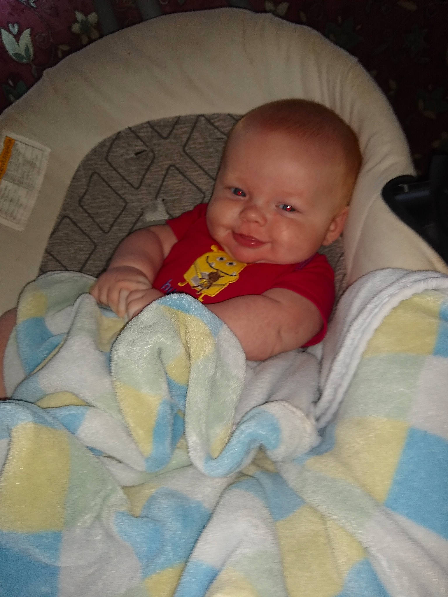 Nathan Kenneth Taff joined the competition — help win amazing prizes! baby, baby_products, bedtime, blanket, cheek, child, linens, mouth, nap, person, product, skin, sleep, textile, toddler