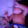 baby, bed, blanket, child, colorful, comfort, cozy, cute, face, hand, indoor, infant, peaceful, pillow, resting, skin, sleeping, soft_lighting, superhero, toddler