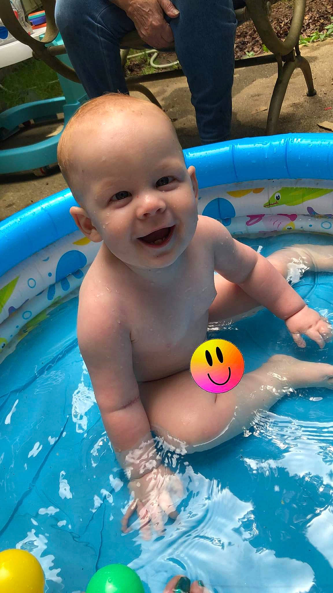 Hayden joined the competition — help win amazing prizes! aqua, azure, baby, bathing, blue, body_of_water, chest, fun, happy, leisure, muscle, outdoor_recreation, person, photograph, product, recreation, smile, summer, swimming_pool, toddler