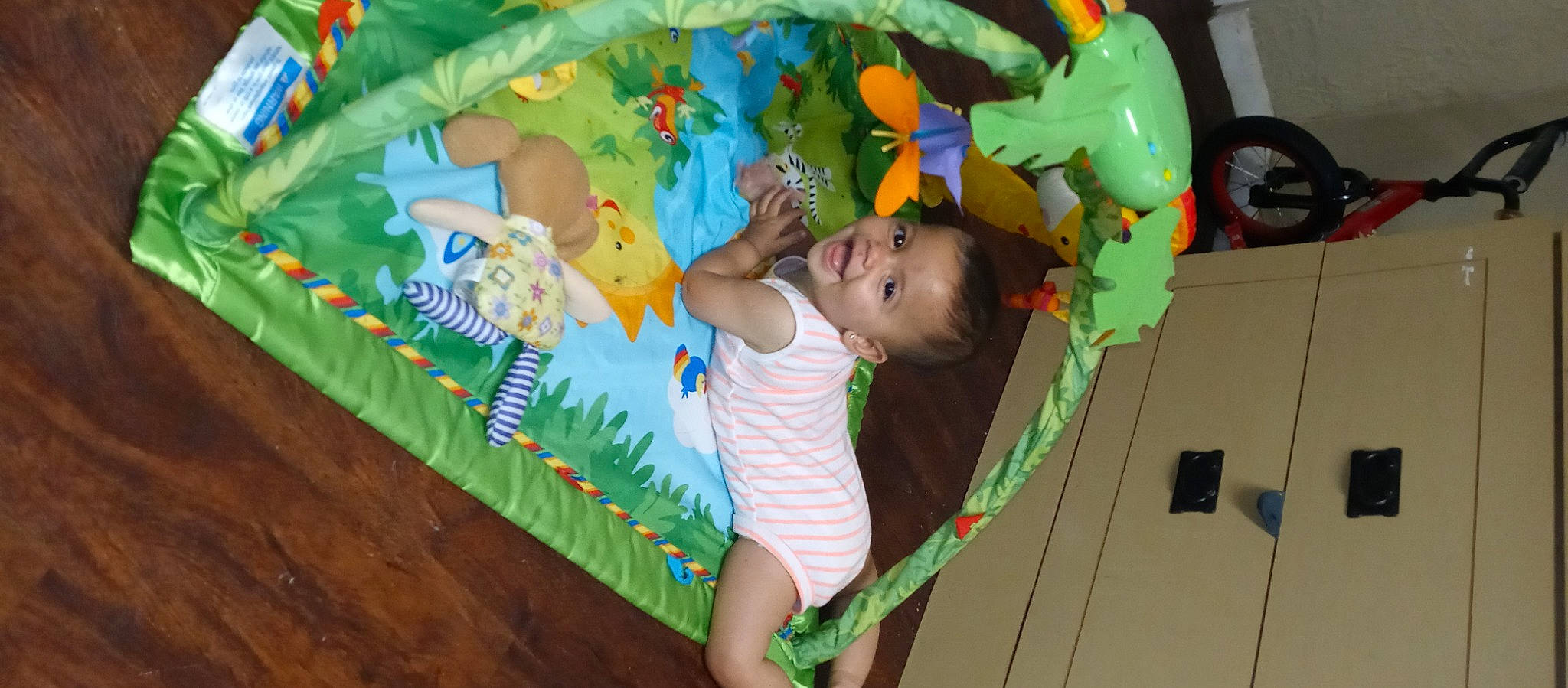 Sophia joined the competition — help win amazing prizes! adaptation, baby, baby_toddler_clothing, child, event, fun, grass, green, happy, leisure, pattern, person, plant, play, room, t_shirt, textile, toddler, tree, visual_arts