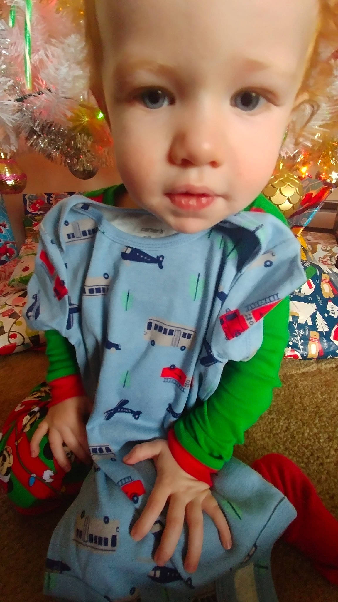 Jaxson joined the competition — help win amazing prizes! baby, cheek, child, christmas, head, holiday, person, play, skin, toddler