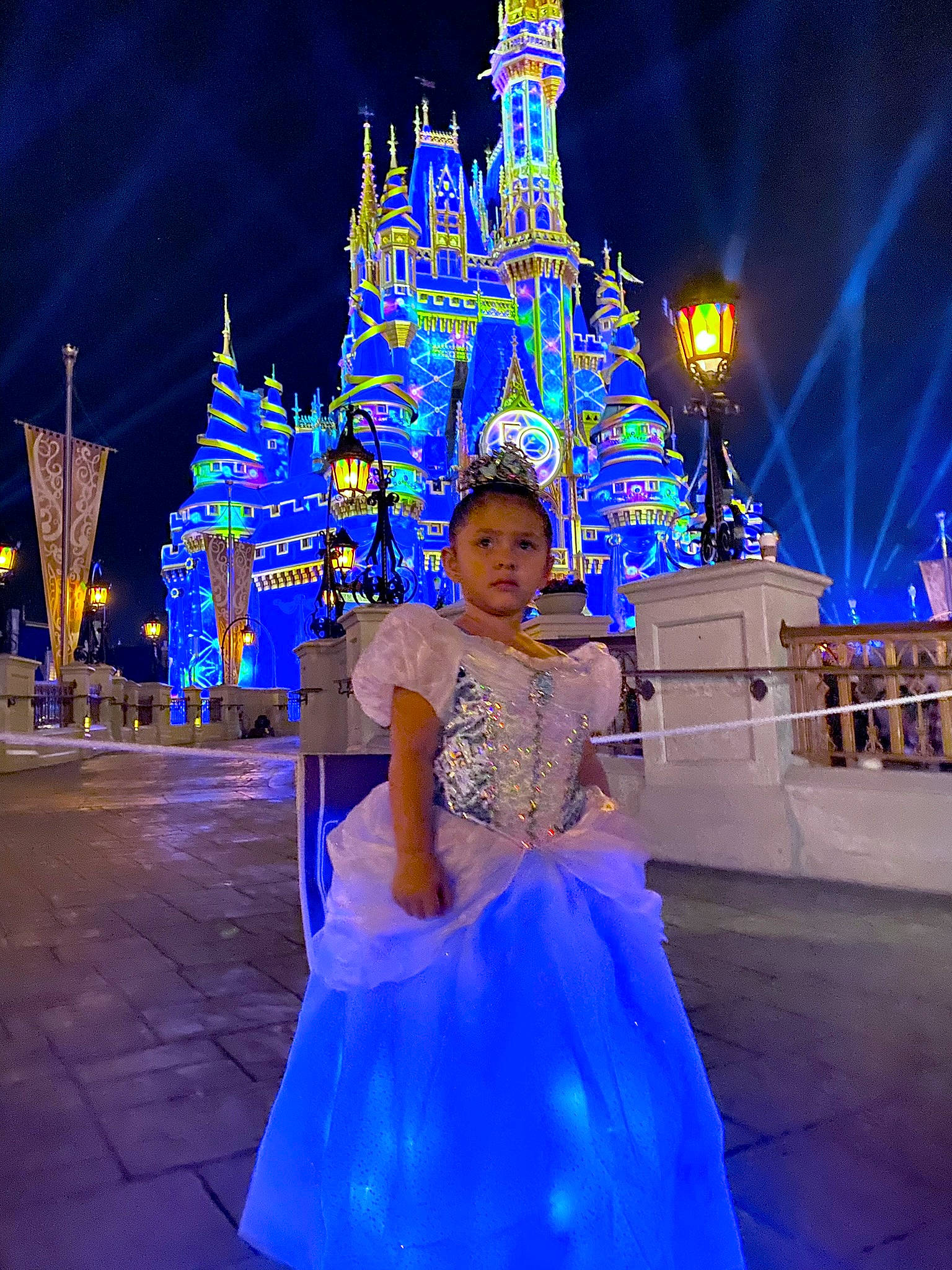 Emily joined the competition — help win amazing prizes! beauty, blue, city, electric_blue, electricity, entertainment, event, fashion_design, fun, leisure, light, lighting, magenta, performance_art, performing_arts, person, purple, recreation, tradition, walt_disney_world