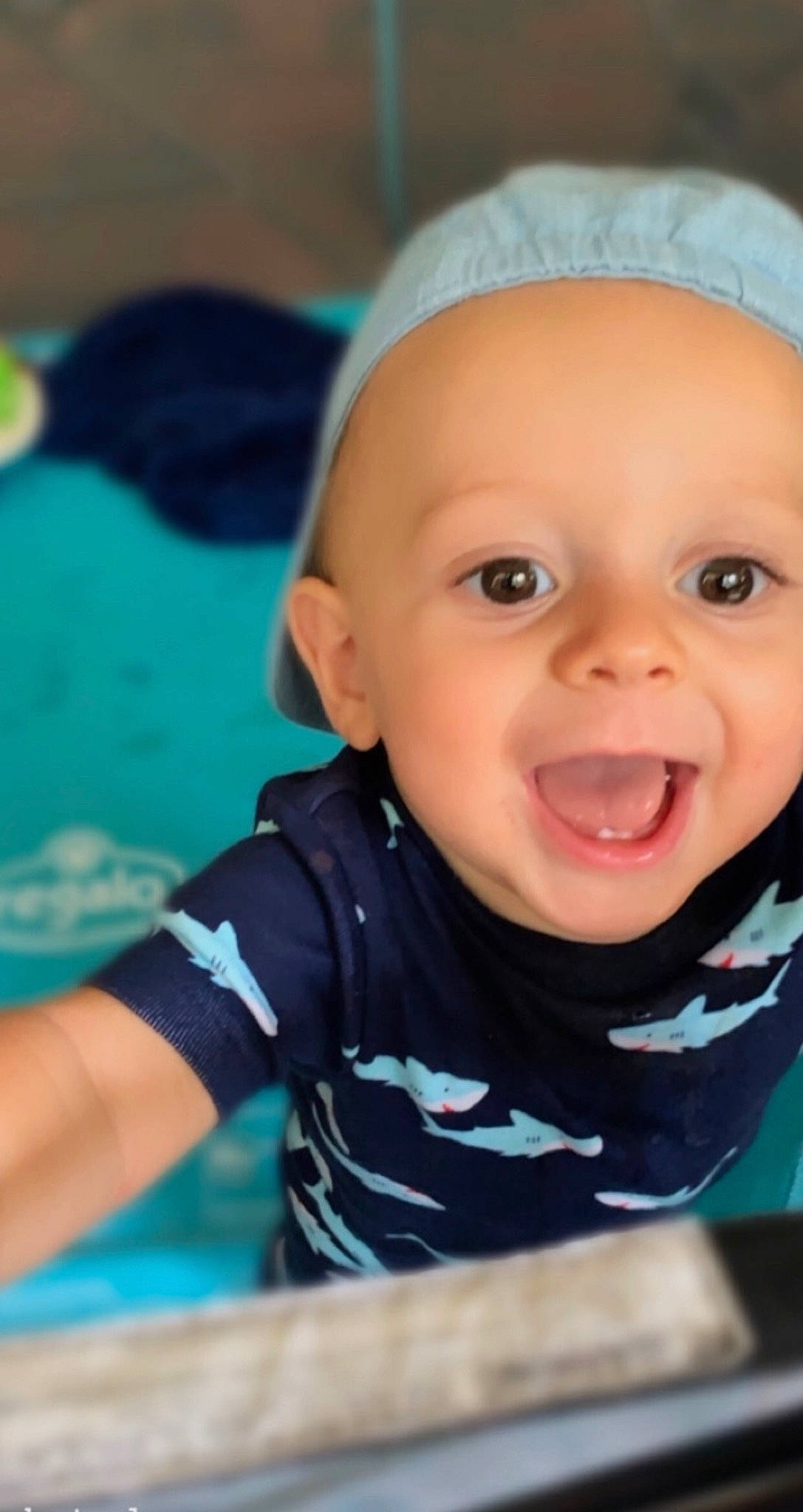 Holland joined the competition — help win amazing prizes! baby, cheek, child, chin, close_up, cool, eye, eyebrow, face, facial_expression, forehead, fun, head, headgear, lip, mouth, nose, person, skin, smile