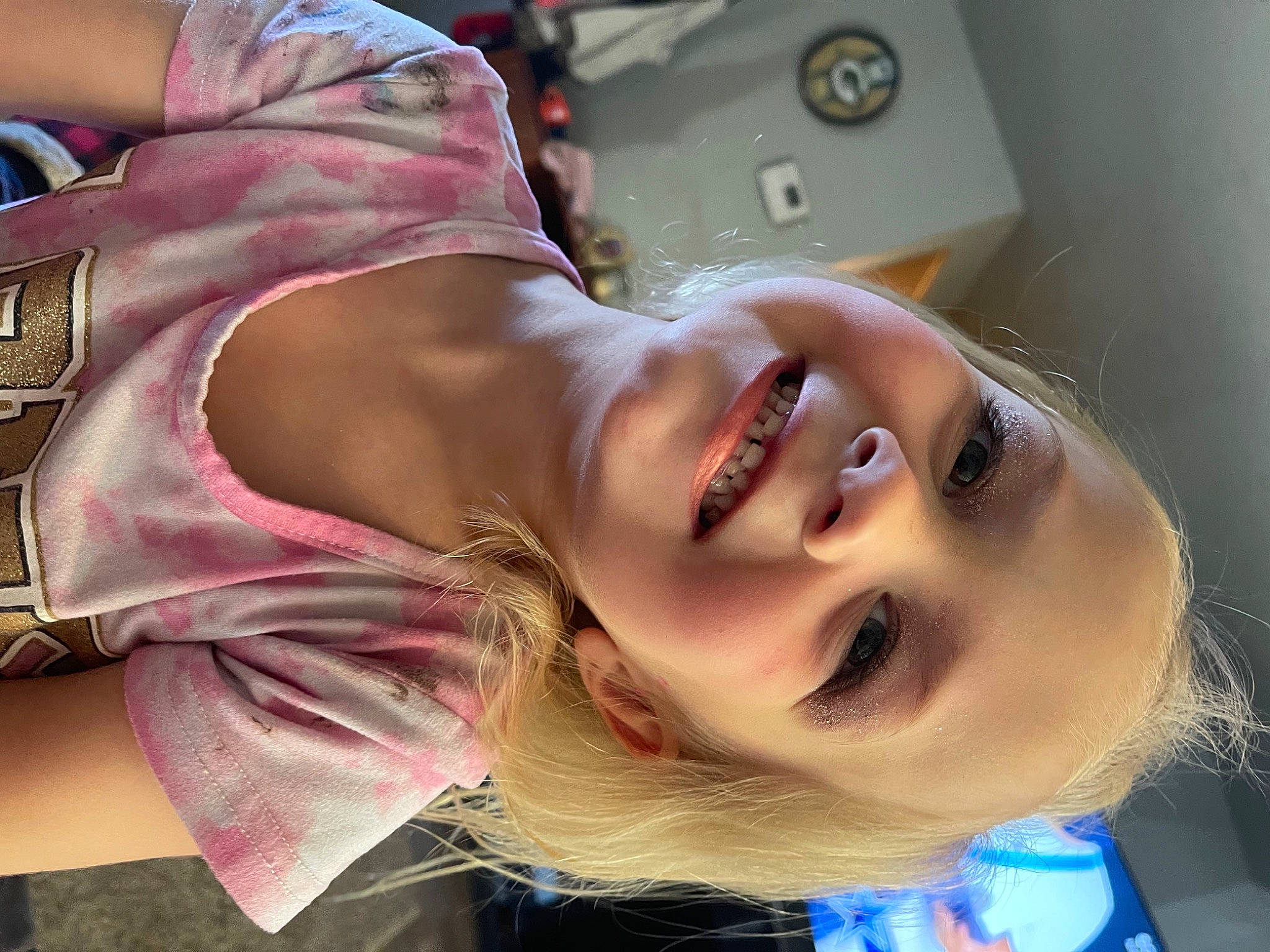 Brookelynn joined the competition — help win amazing prizes! black_hair, blond, chest, child, cool, electric_blue, eyelash, eyewear, flash_photography, fun, happy, joy, lip, mouth, nose, person, shoulder, skin, smile, throat