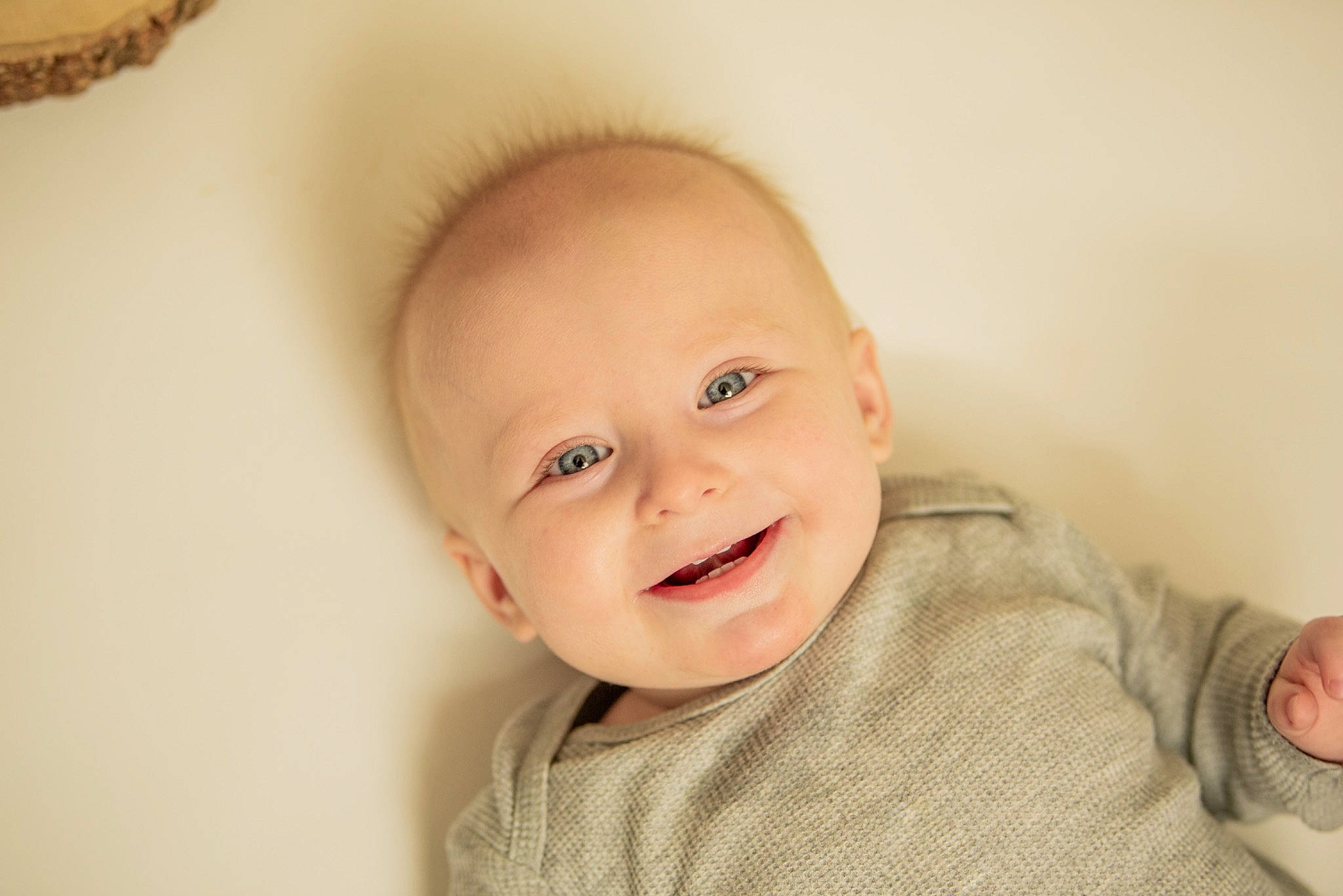 Misha joined the competition — help win amazing prizes! baby, baby_toddler_clothing, cheek, child, comfort, ear, eyelash, finger, flash_photography, happy, joy, laugh, lip, nose, person, room, sitting, skin, sleeve, smile