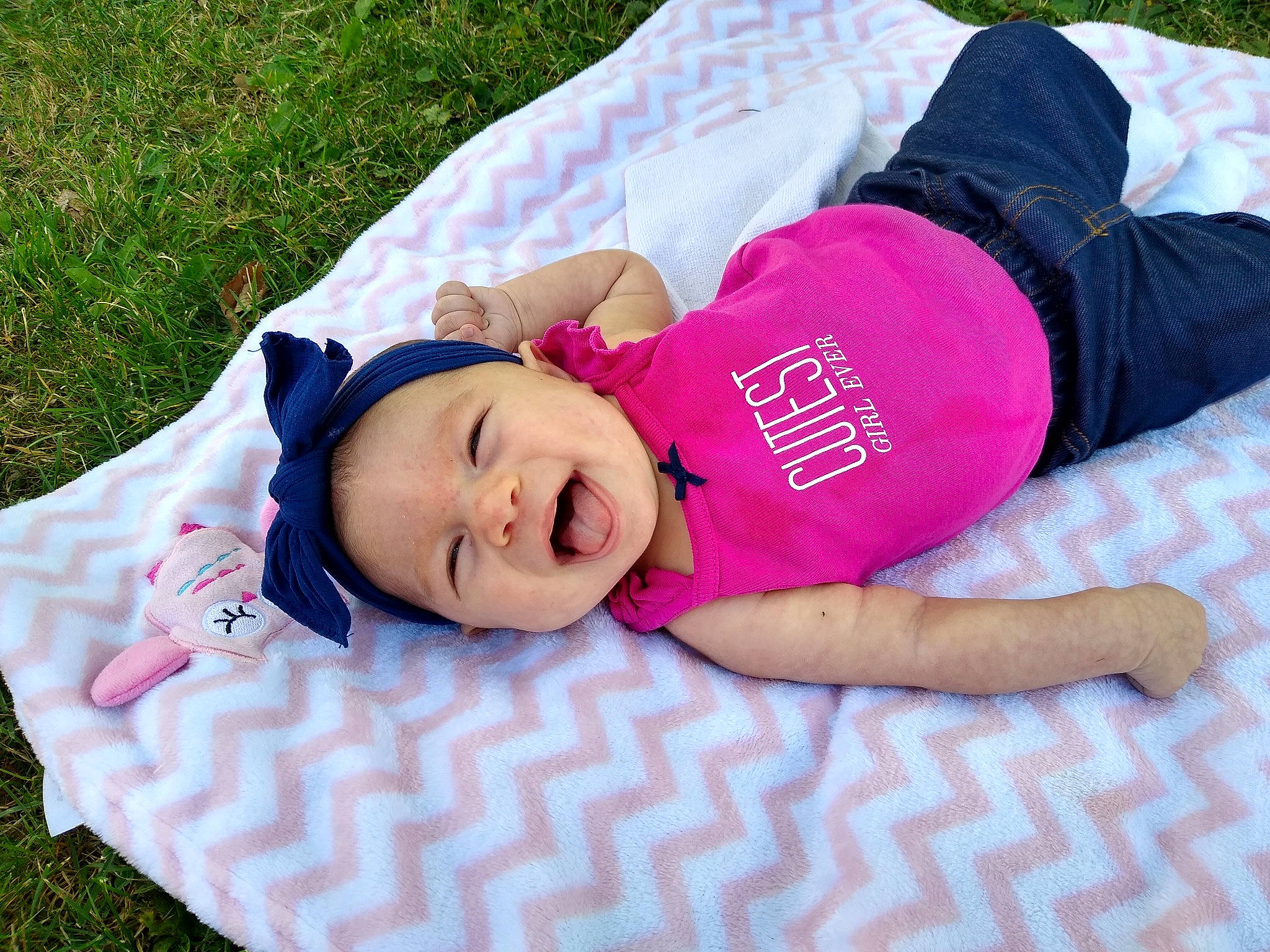 Izabelah joined the competition — help win amazing prizes! baby, baby_products, child, grass, headwear, leisure, nap, person, pink, plant, product, sleep, toddler