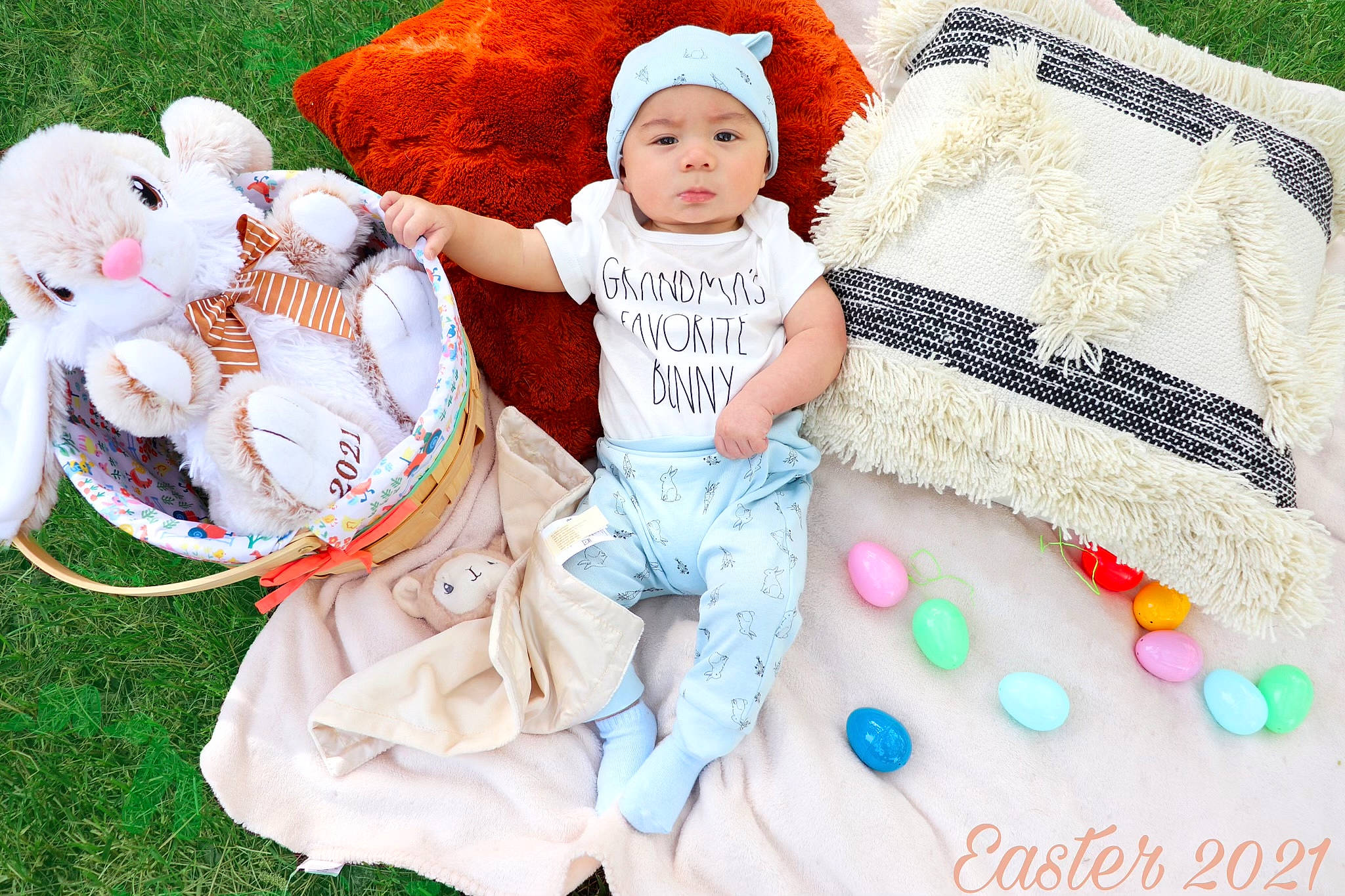 Kaiser joined the competition — help win amazing prizes! baby, baby_toddler_clothing, child, comfort, couch, event, face, grass, green, happy, hat, head, headgear, headwear, people, person, photograph, pink, product, textile