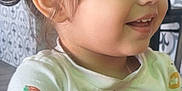 Noah is registered to the contest to win money with this photo: cheeks, child, colorful_clothing, cute, eyes, face, hair, happy, indoors, patterned_background, person, portrait, short_sleeves, side_view, skin, smile, teeth, toddler, white_shirt, young_child