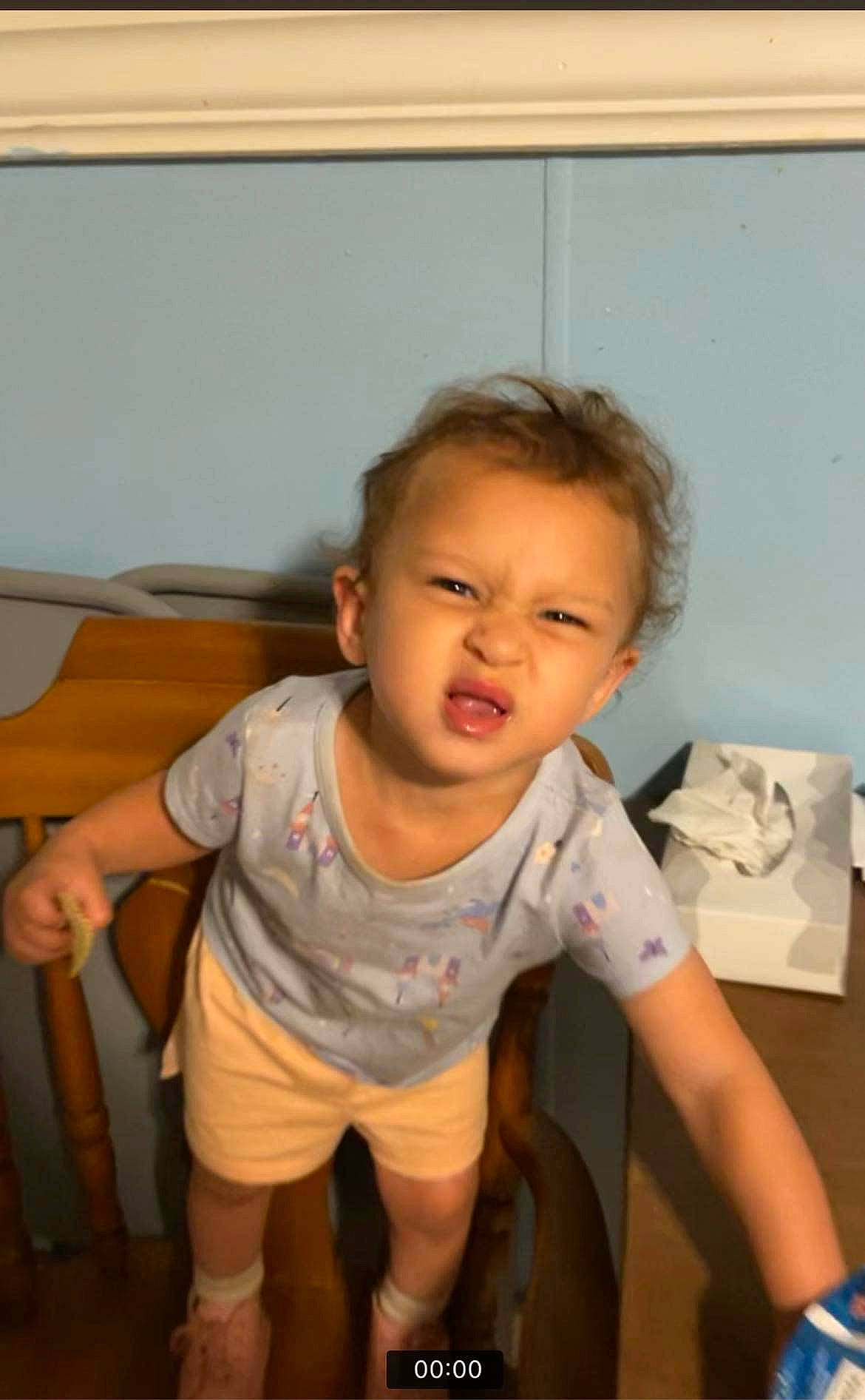 Karma joined the competition — help win amazing prizes! anger, baby, baby_toddler_clothing, cheek, child, elbow, flooring, fun, happy, human_leg, knee, nose, person, shorts, sitting, sleeve, t_shirt, thigh, thumb, toddler