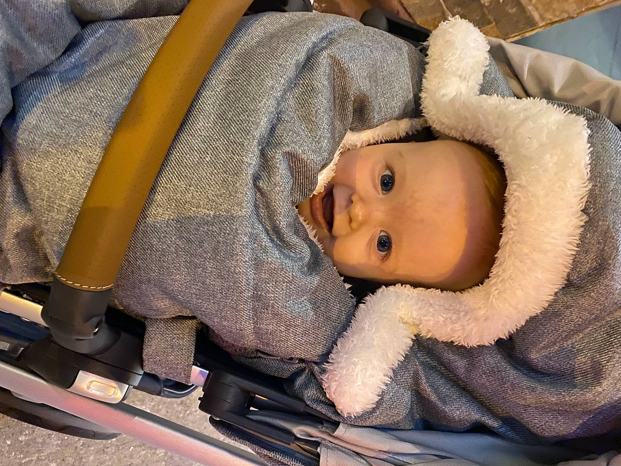 Bobby is registered to the contest to win money with this photo: baby, baby_carriage, cheek, chin, comfort, eye, eyebrow, eyelash, face, head, iris, lip, mouth, nose, outerwear, person, product, skin, toddler, vertebrate