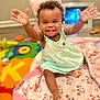 baby, bodypart, clothing, computerhardware, electronics, face, finger, furniture, hand, happy, hardware, head, indoors, monitor, person, photography, portrait, screen, smile, tv