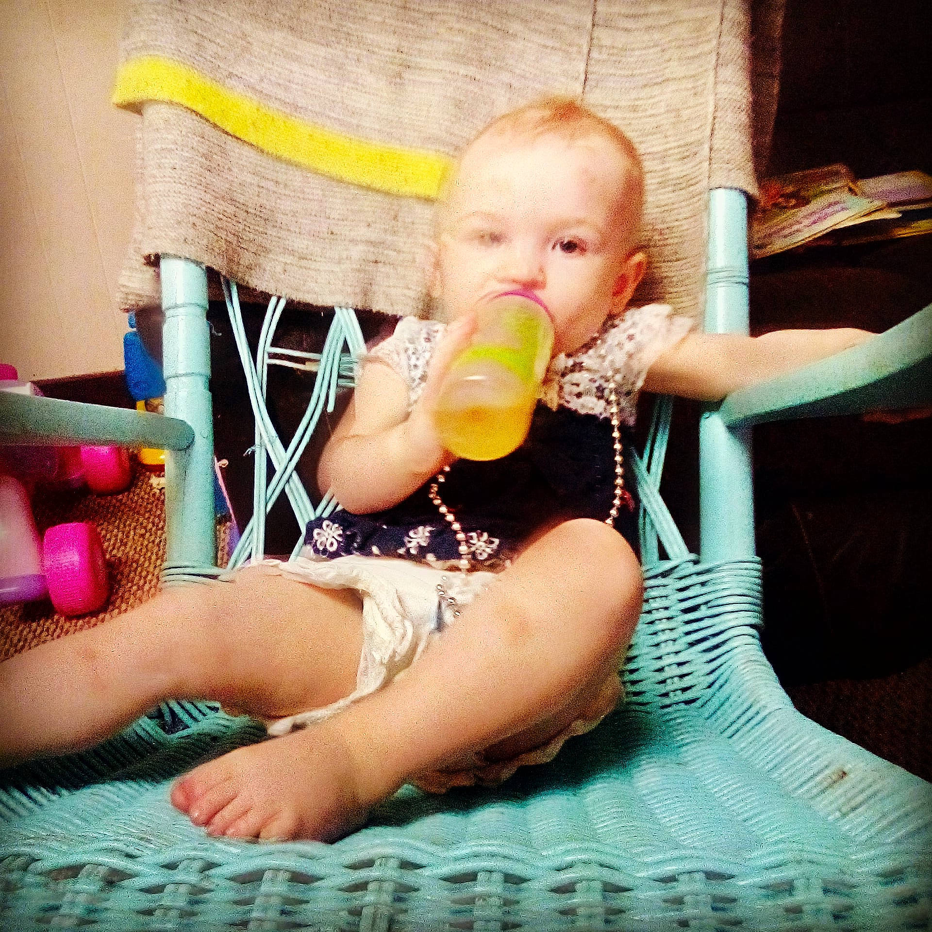 Lydia Mary-jean is registered to the contest to win money with this photo: arm, baby, baby_products, baby_toys, child, finger, furniture, hand, person, photography, play, product, sitting, toddler, yellow