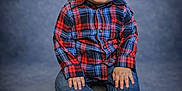 Colsen is registered to the contest to win money with this photo: baby, backwards_cap, cap, casual_clothing, child, cute, face, feet, hands, happy, indoor, jeans, plaid_shirt, portrait, sitting, smiling, socks, studio_background, toddler, young_child