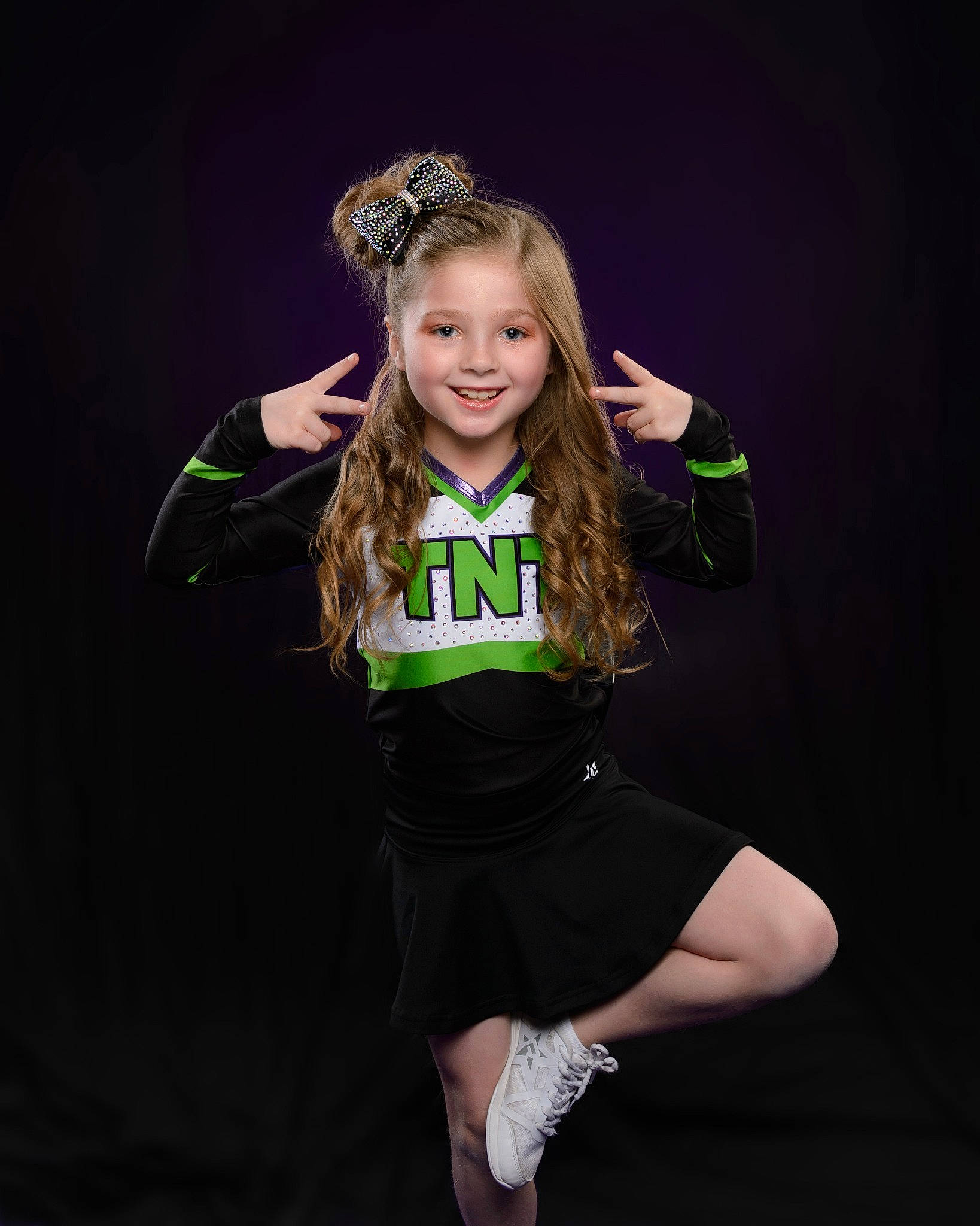 Baylee joined the competition — help win amazing prizes! dance, darkness, electric_blue, entertainment, event, fashion_design, flash_photography, grass, hair, happy, human_leg, jewellery, joy, knee, long_hair, performing_arts, person, sleeve, smile, sportswear