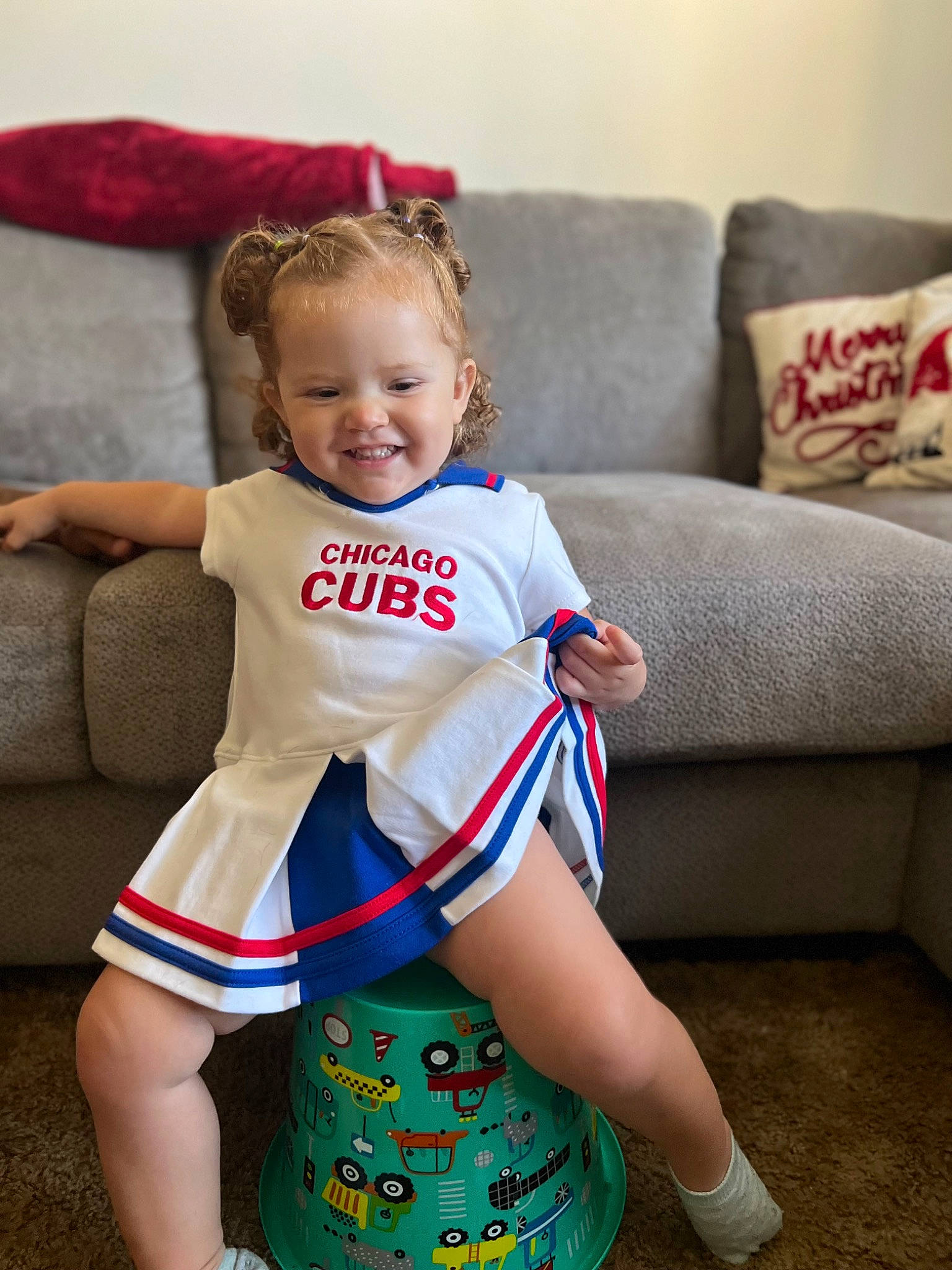 Rosalina joined the competition — help win amazing prizes! abdomen, baby_toddler_clothing, blond, child, comfort, couch, electric_blue, eye, happy, head, human_body, human_leg, joy, knee, person, red, skin, smile, thigh, toddler