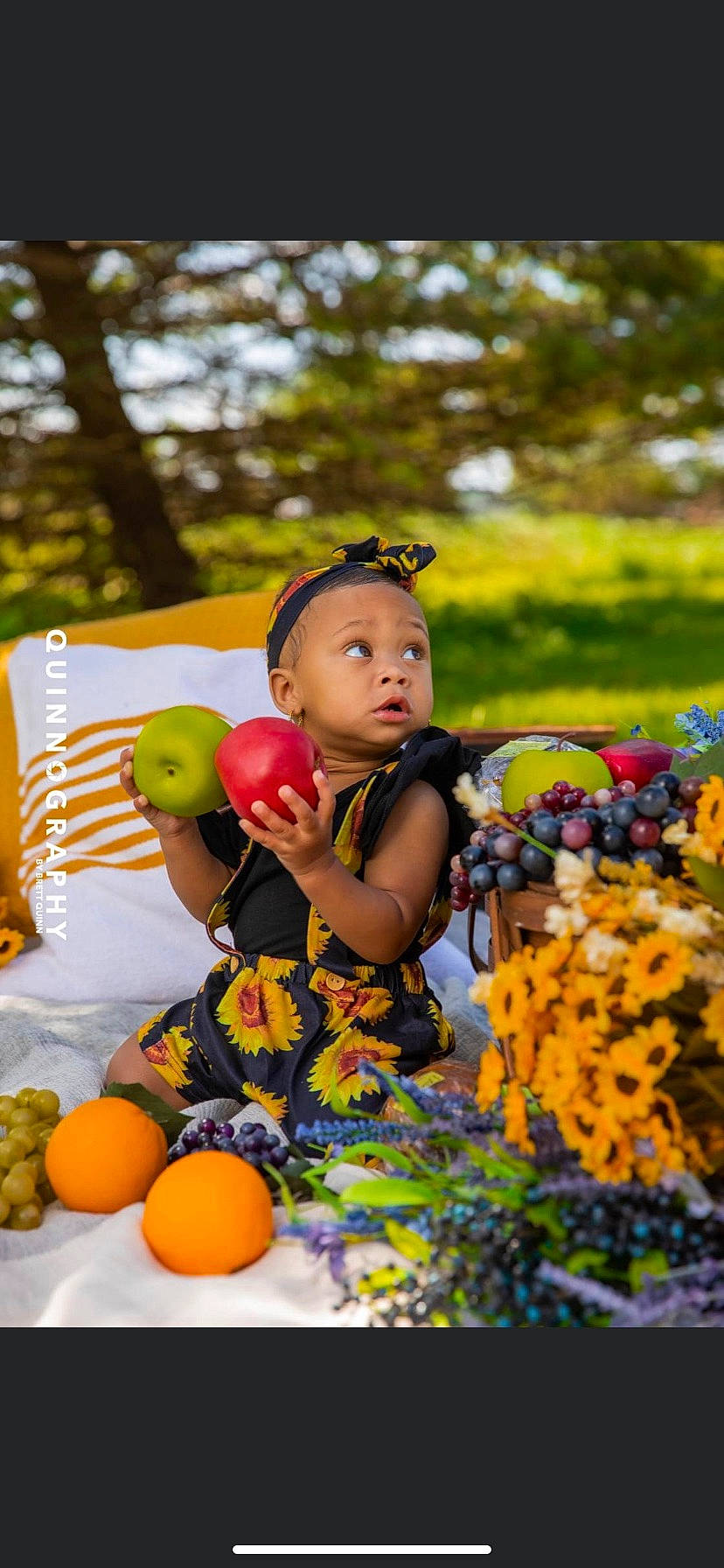 Jhene joined the competition — help win amazing prizes! child, citrus, event, fruit, fun, grass, happy, landscape, leaf, leisure, mandarin_orange, natural_foods, orange, people_in_nature, person, plant, surprise, tangerine, toddler, tree