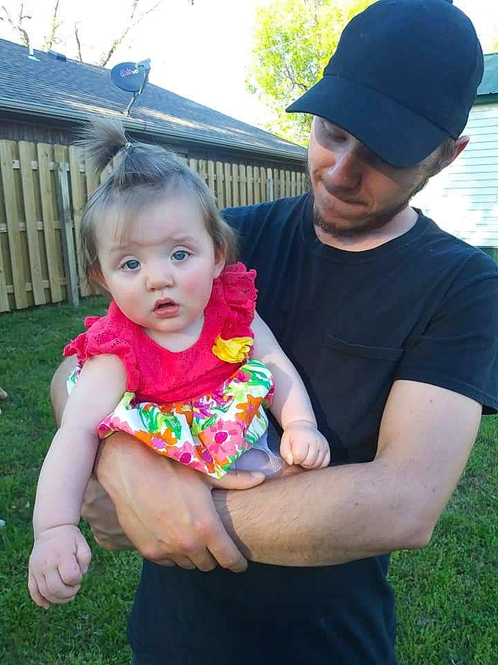 Blakelyn is registered to the contest to win money with this photo: baby, backyard, cap, child, daughter, family, fun, garden, grass, hat, headgear, lawn, people, person, skin, smile, summer, surprise, toddler, vacation