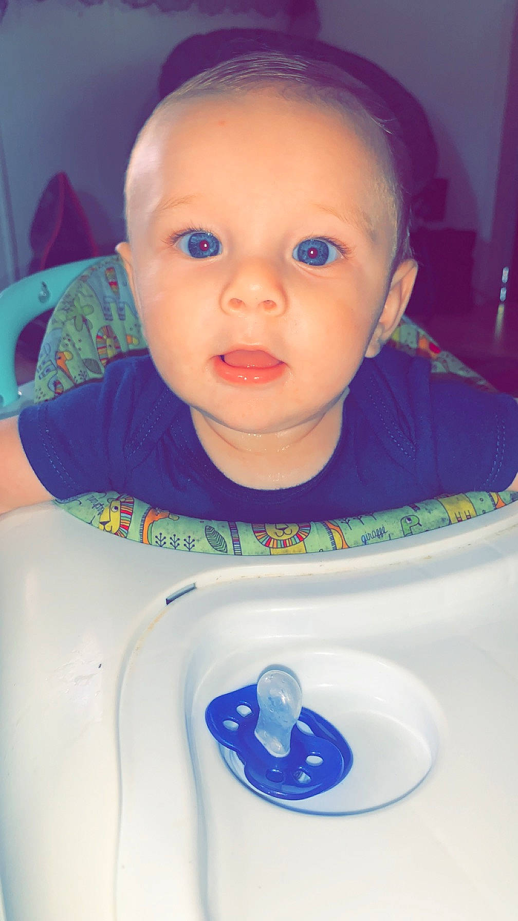 Kayden joined the competition — help win amazing prizes! azure, baby, baby_toddler_clothing, cheek, chin, dishware, drinkware, eyebrow, eyelash, facial_expression, fluid, fun, iris, lip, mouth, nose, person, product, skin, sleeve